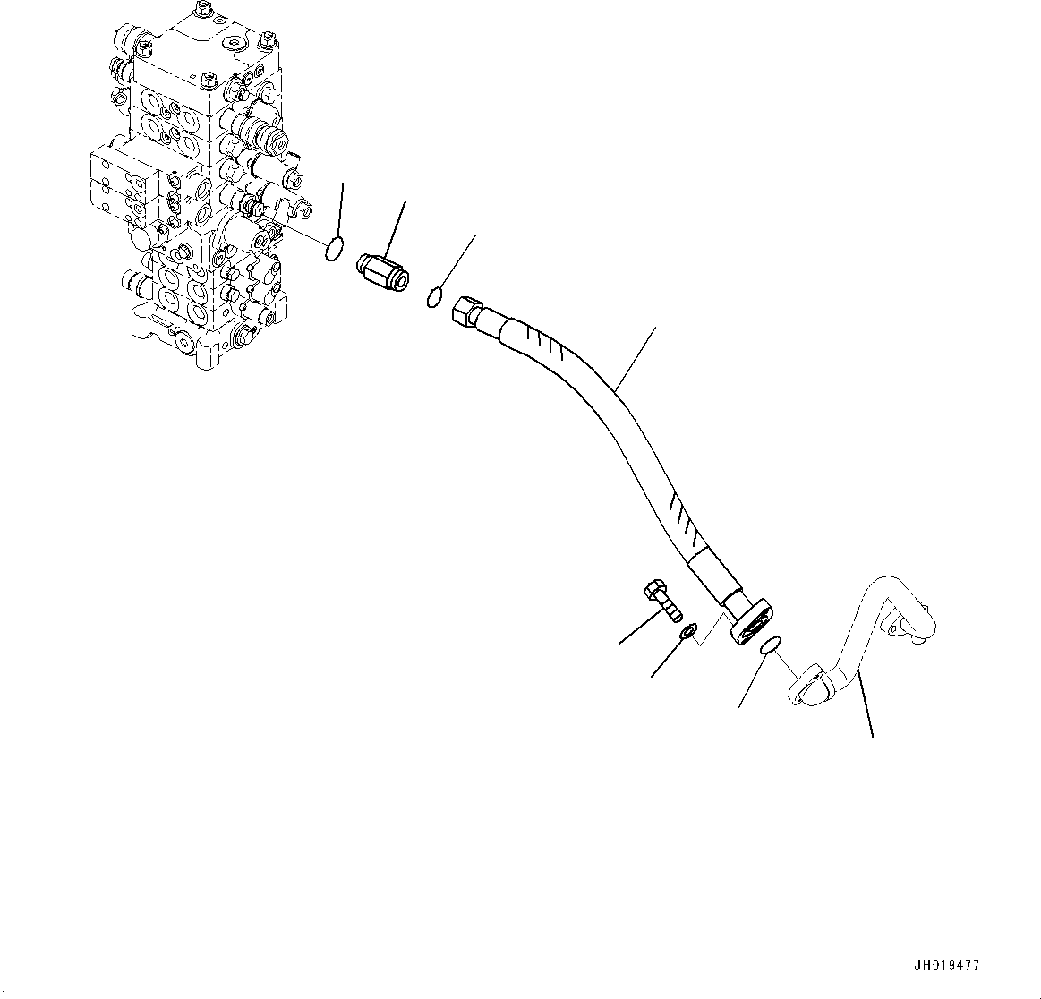 Соединительный штуцер 21K-62-52210 KOMATSU