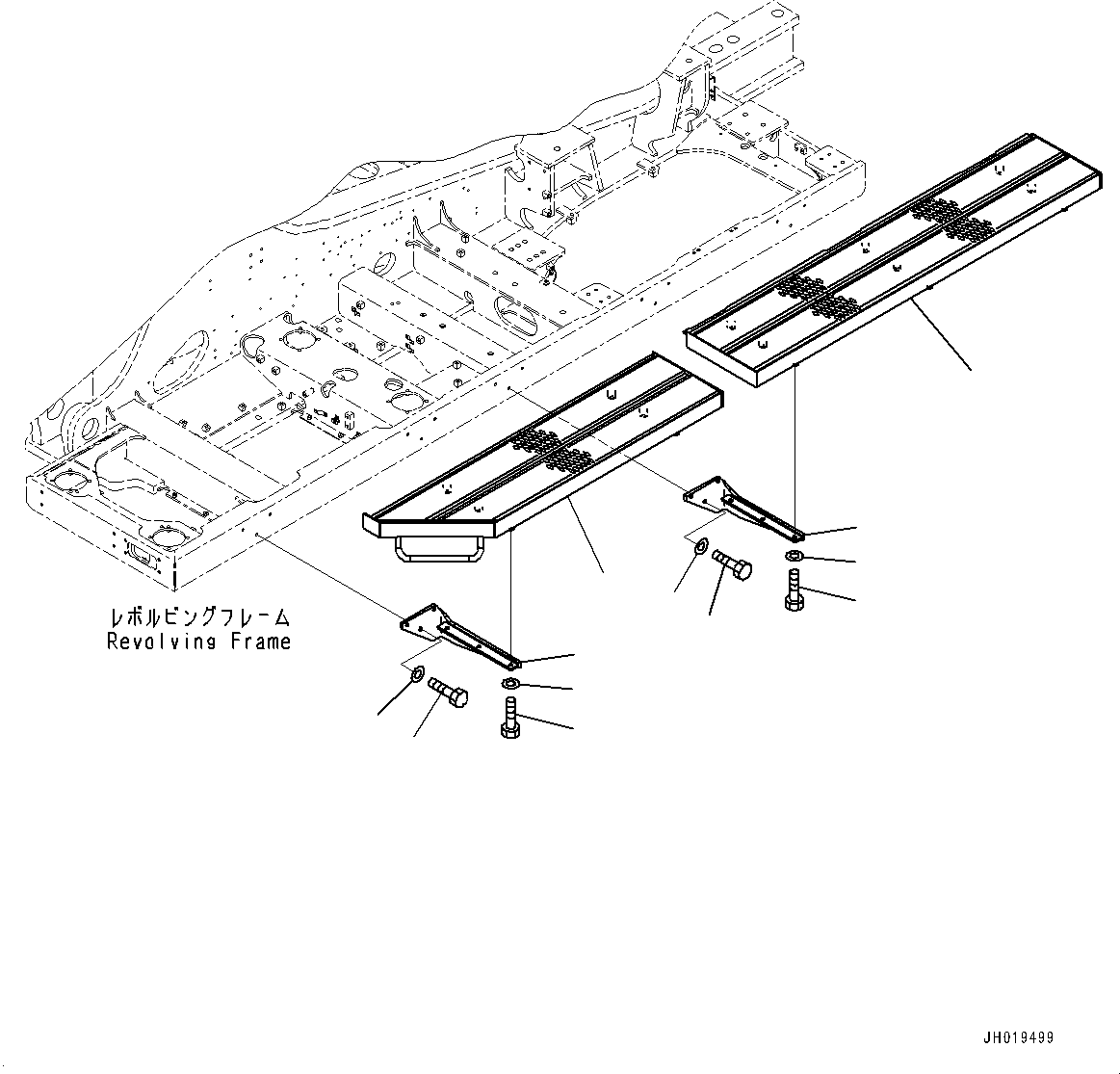 Подножка 21M-54-52740 KOMATSU