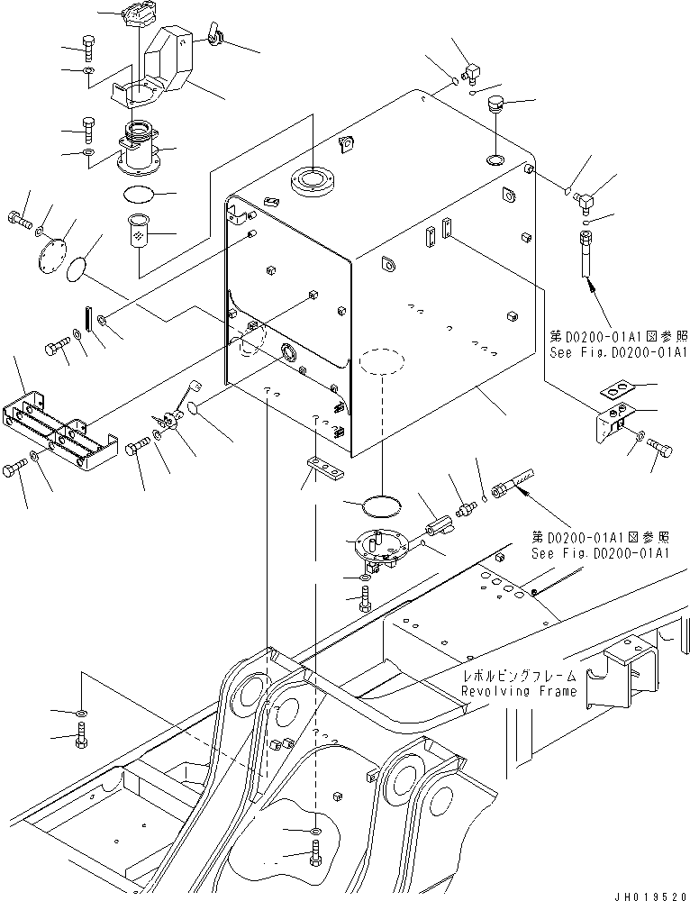 Топливный бак 209-04-77910 KOMATSU