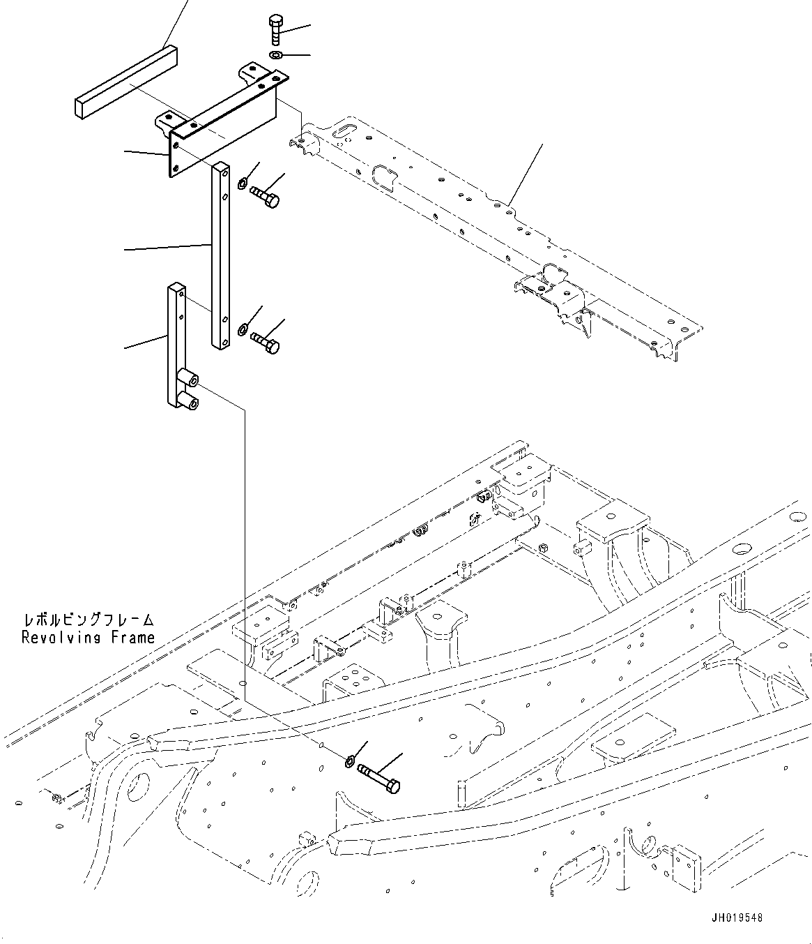 FRAME, ASSEMBLY 21K-54-53330 KOMATSU