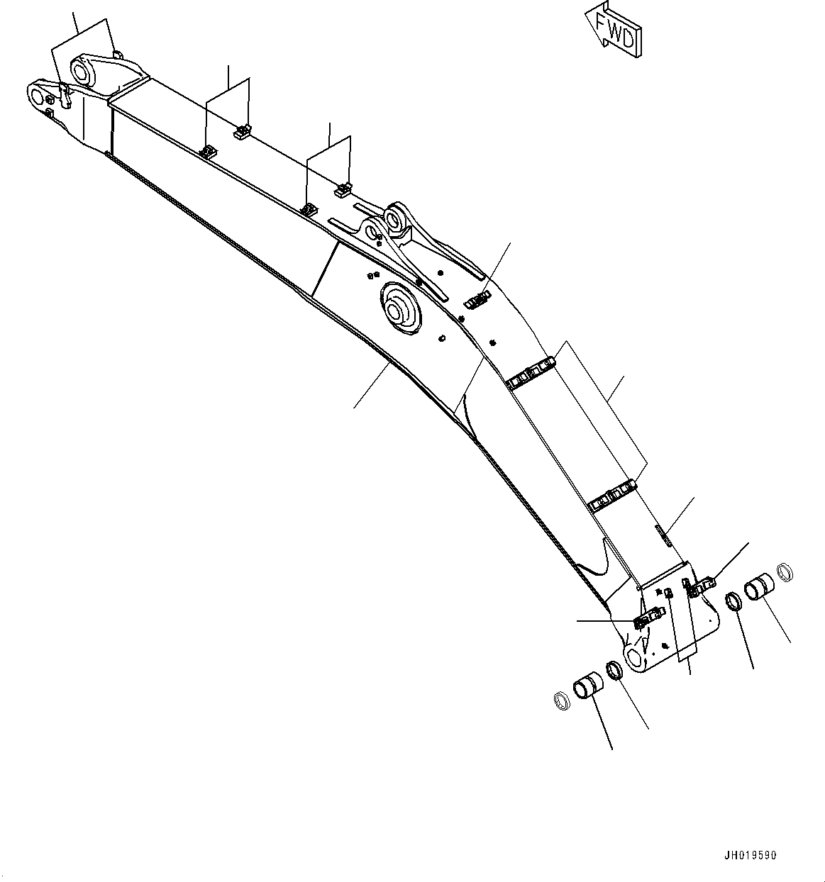 Boom Assembly 208-70-89671 KOMATSU