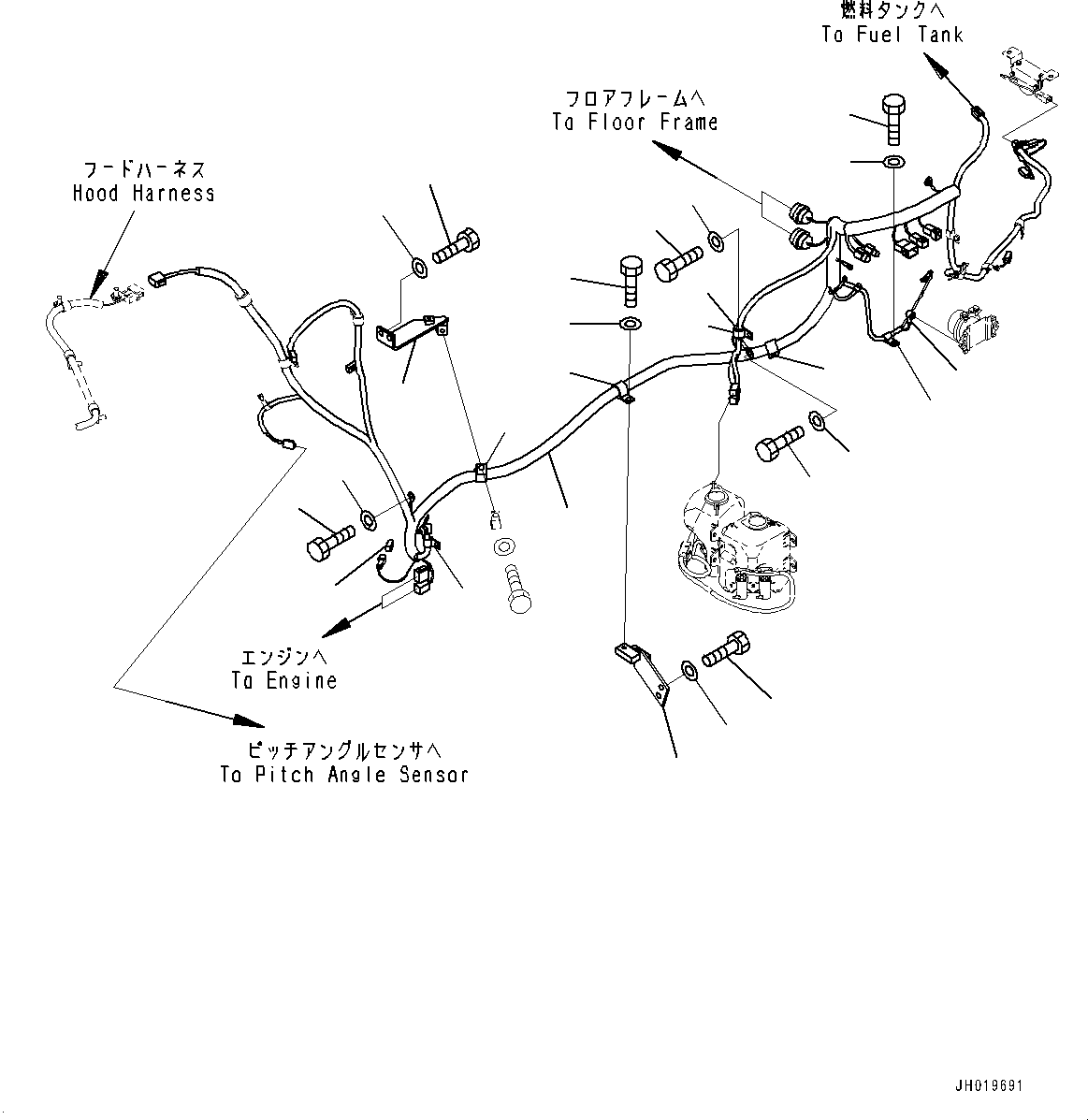 Жгут проводов 17A-06-43640 KOMATSU