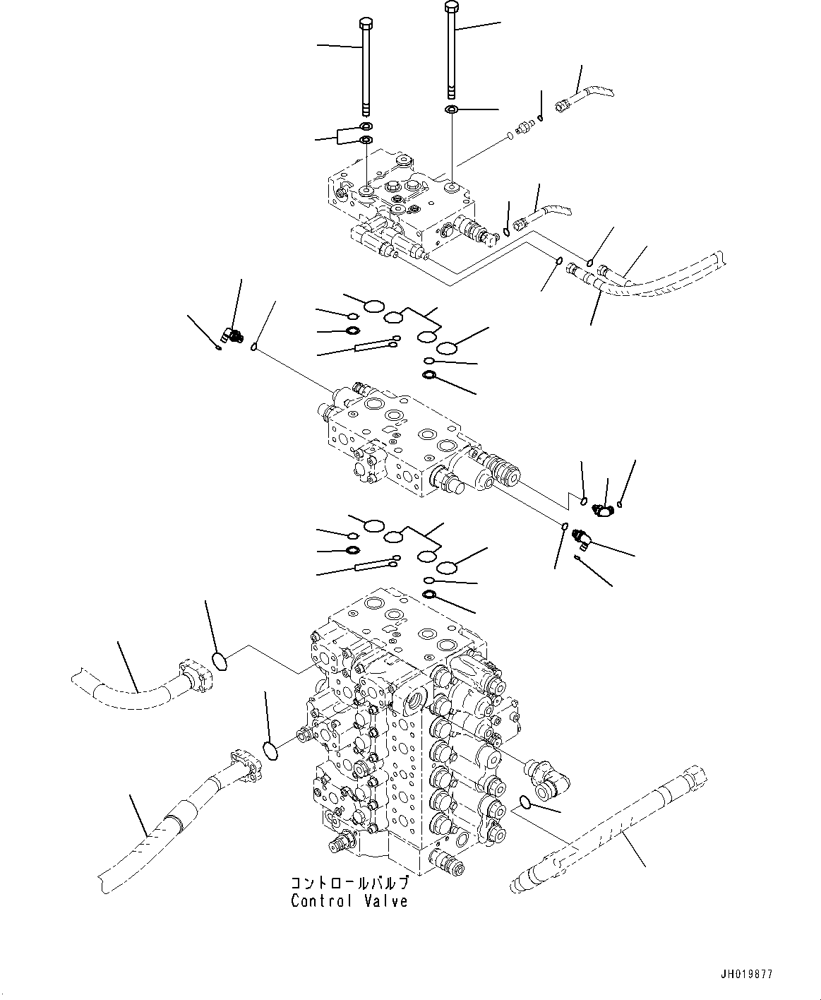 Hose Assembly(Arm and Bucket Piping) (207-62-71740) KOMATSU