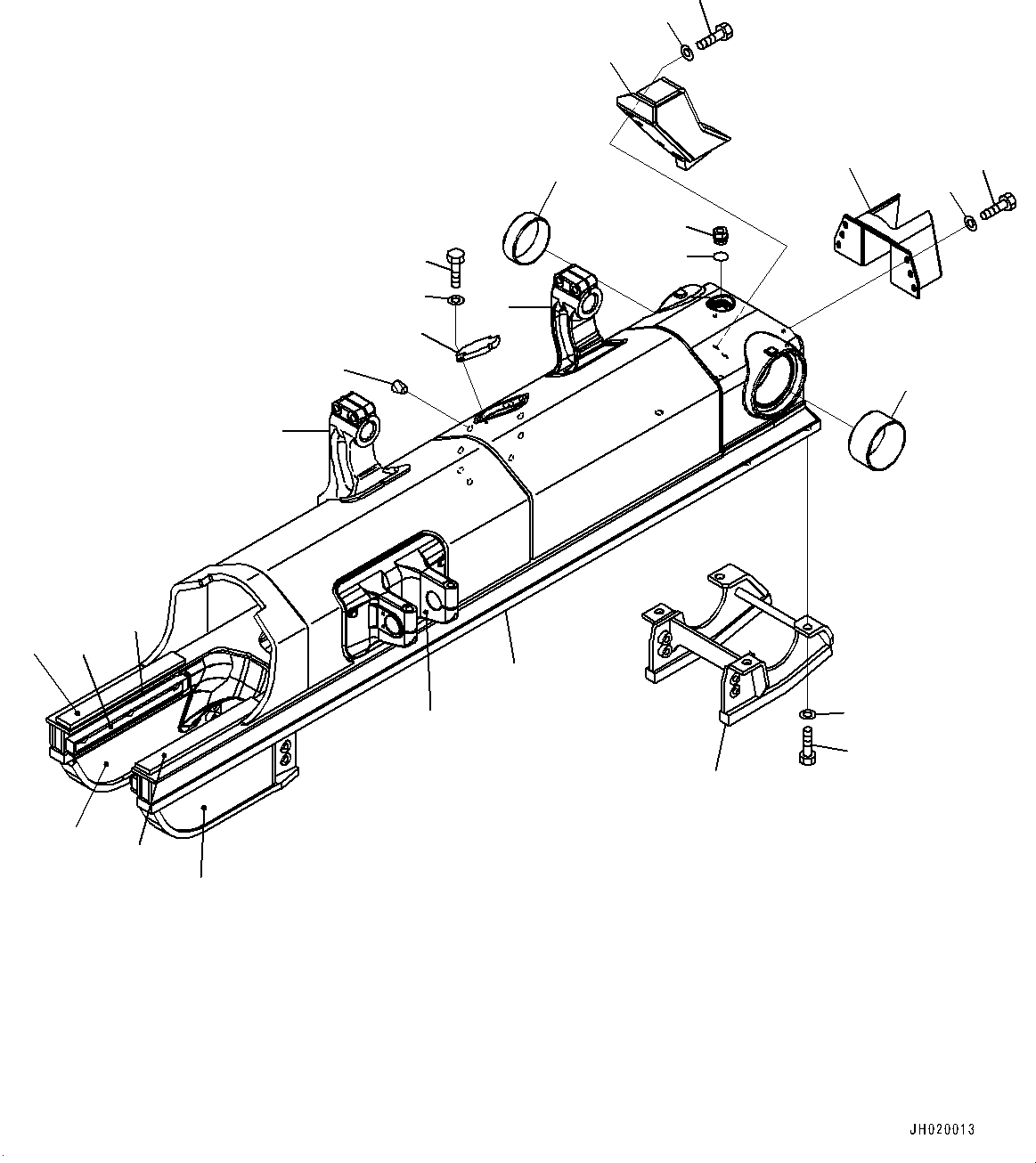 Track Frame Assembly 154-30-01450 KOMATSU