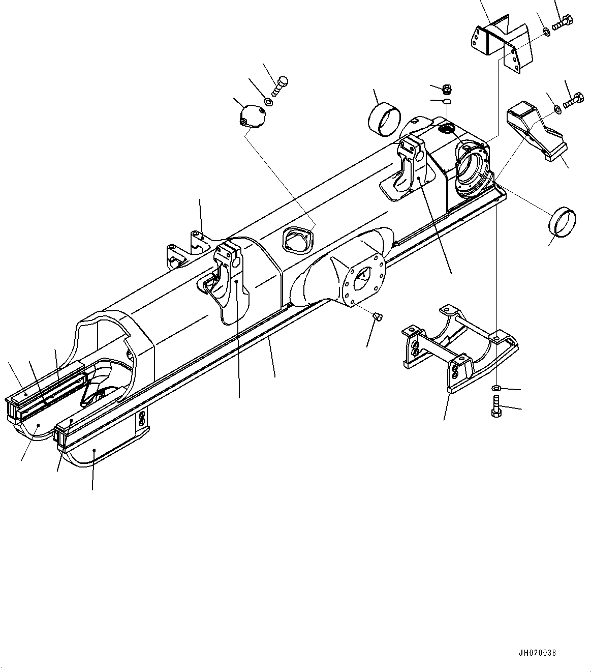 Track Frame Assembly 154-30-05331 KOMATSU