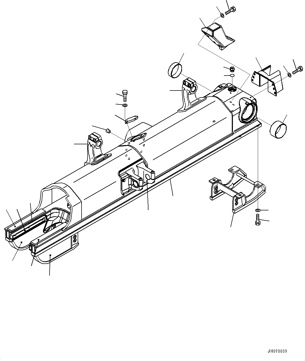 Track Frame Assembly 154-30-05341 KOMATSU