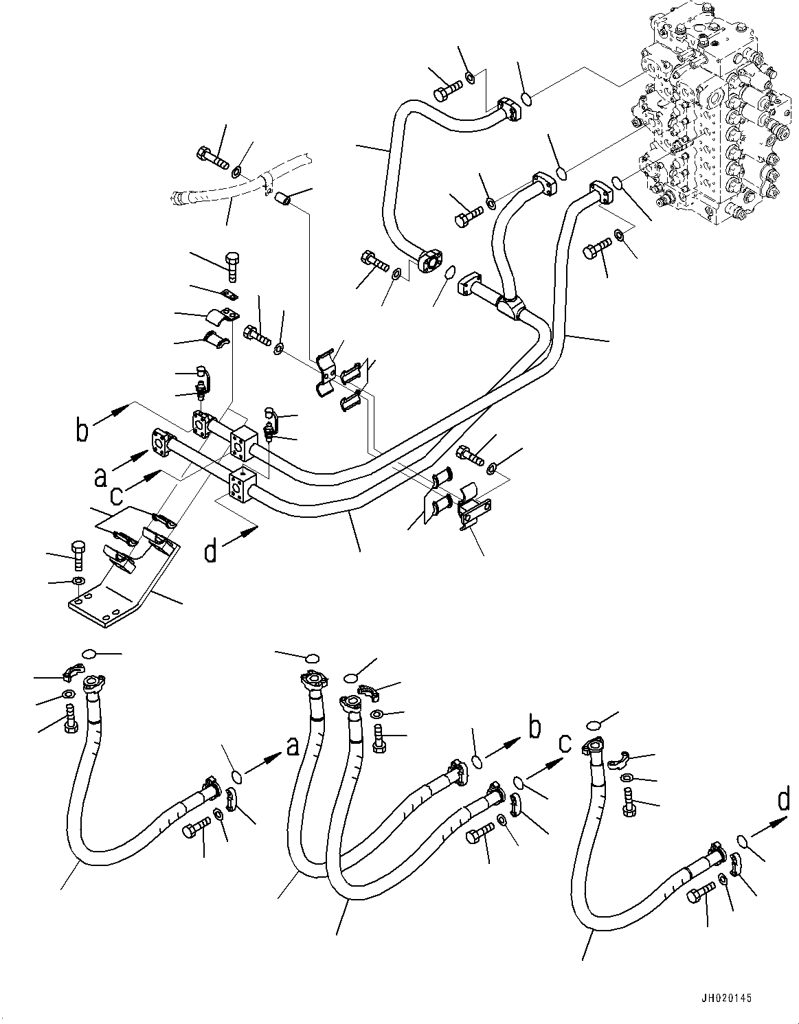 Трубка 208-62-42732 KOMATSU