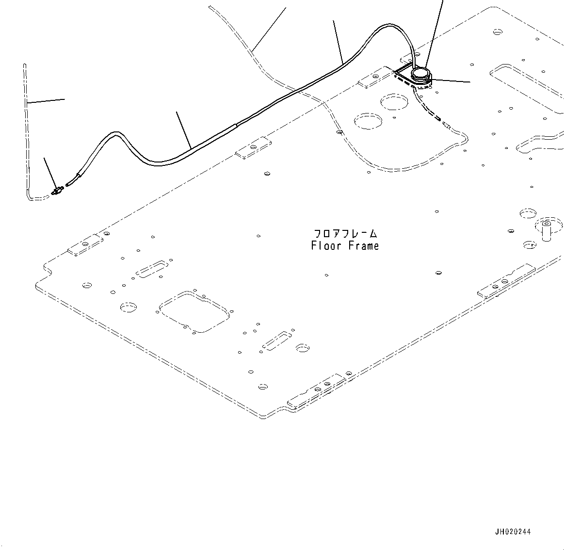 Hose(Window Washer) (2A6-06-26140) KOMATSU