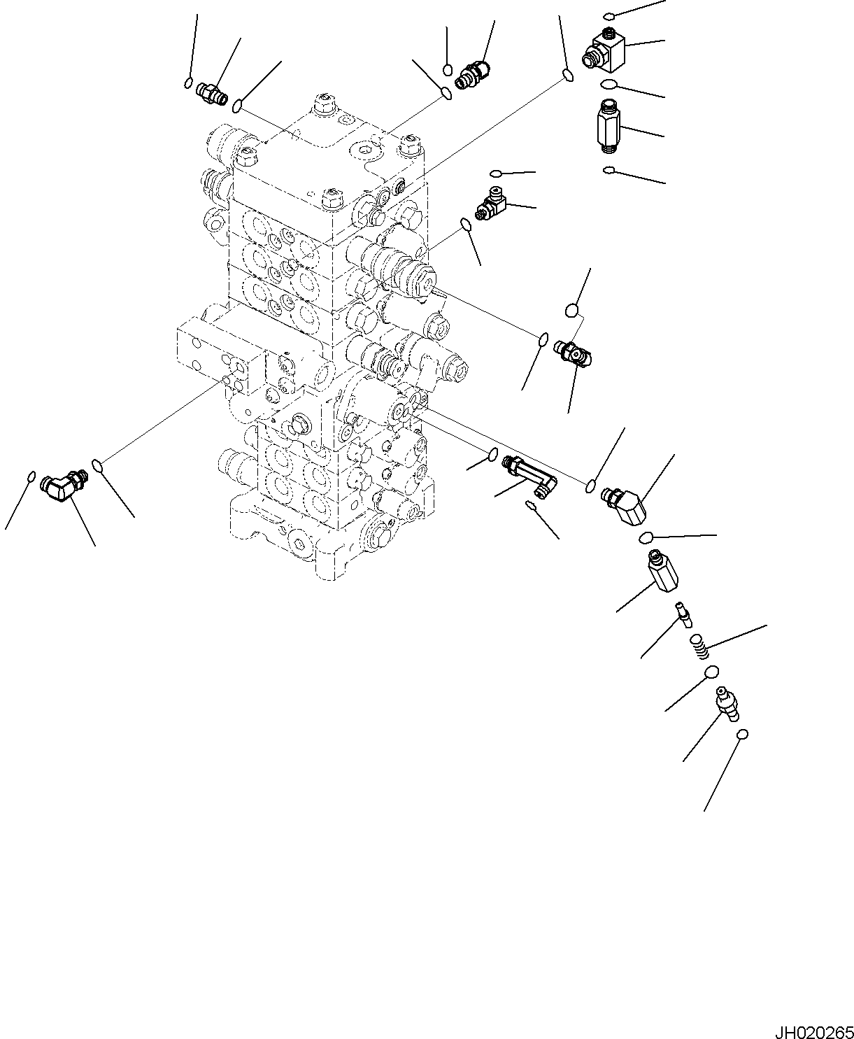 Соединительный штуцер 23B-60-R1220 KOMATSU