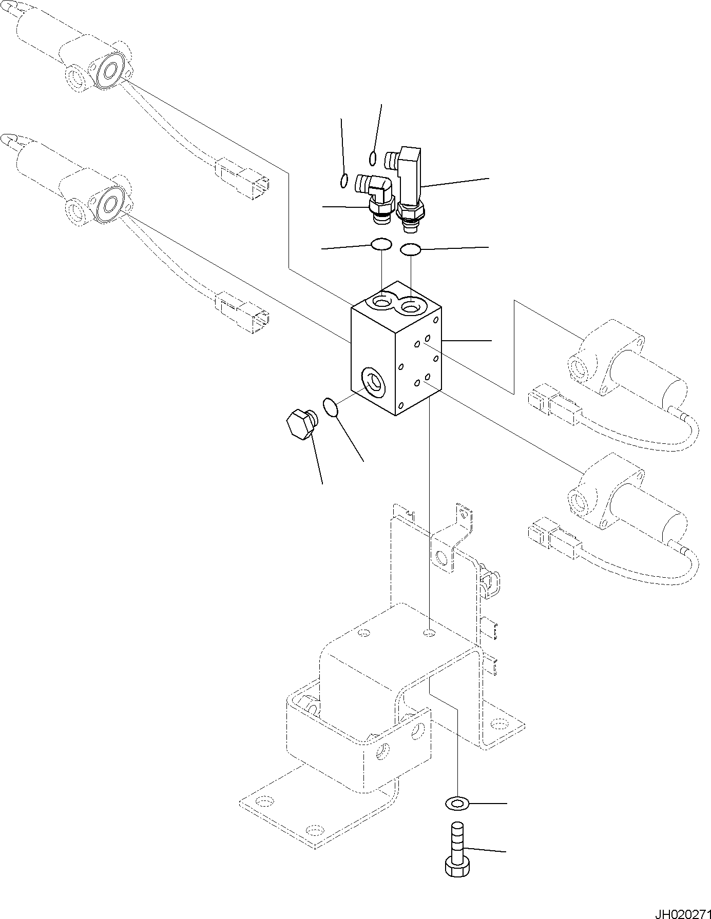 Screw(Attachment Additional Piping,EPC Valve) (702-21-53330) KOMATSU