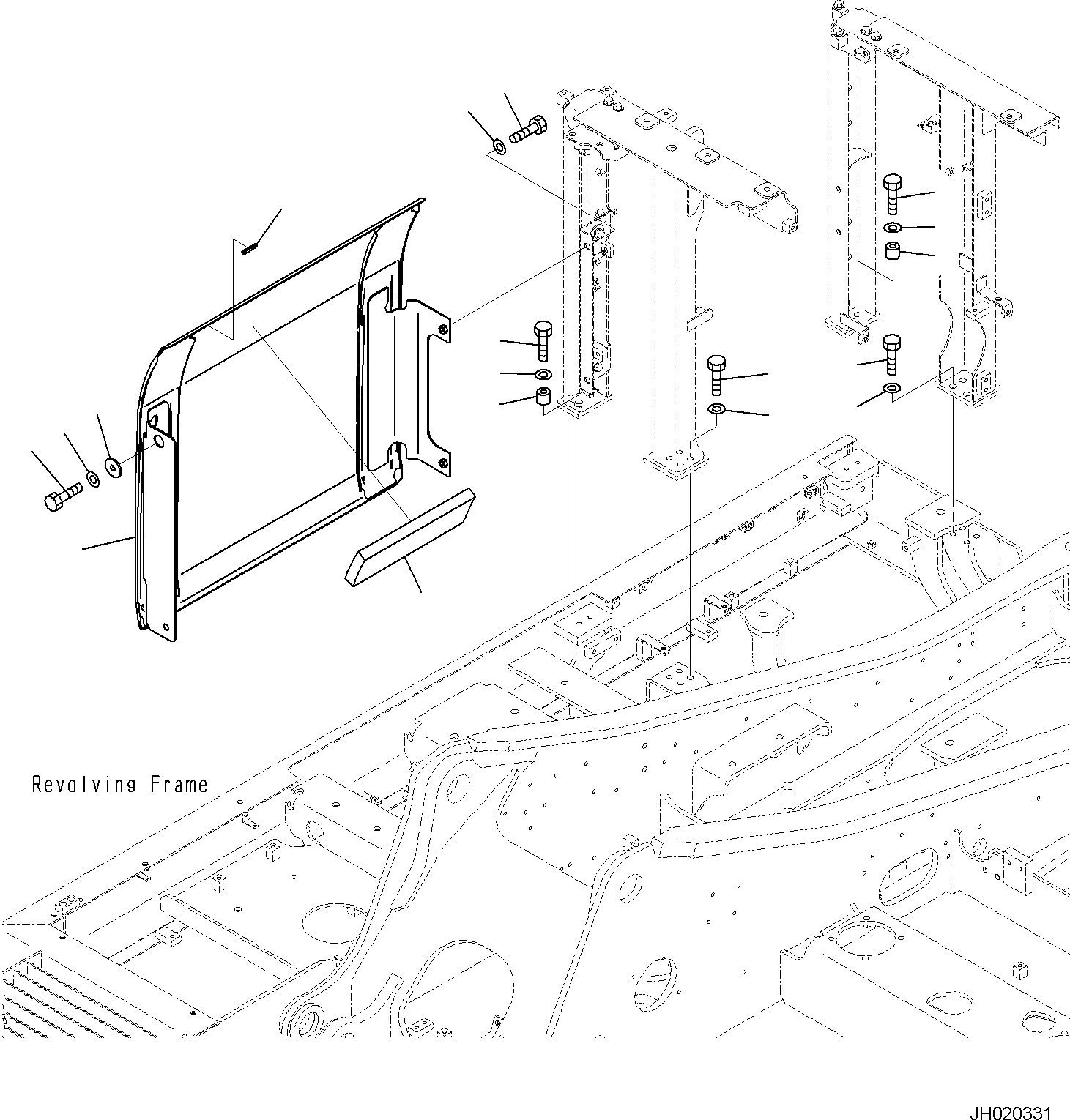 COVER, ASSEMBLY 21K-54-53360 KOMATSU