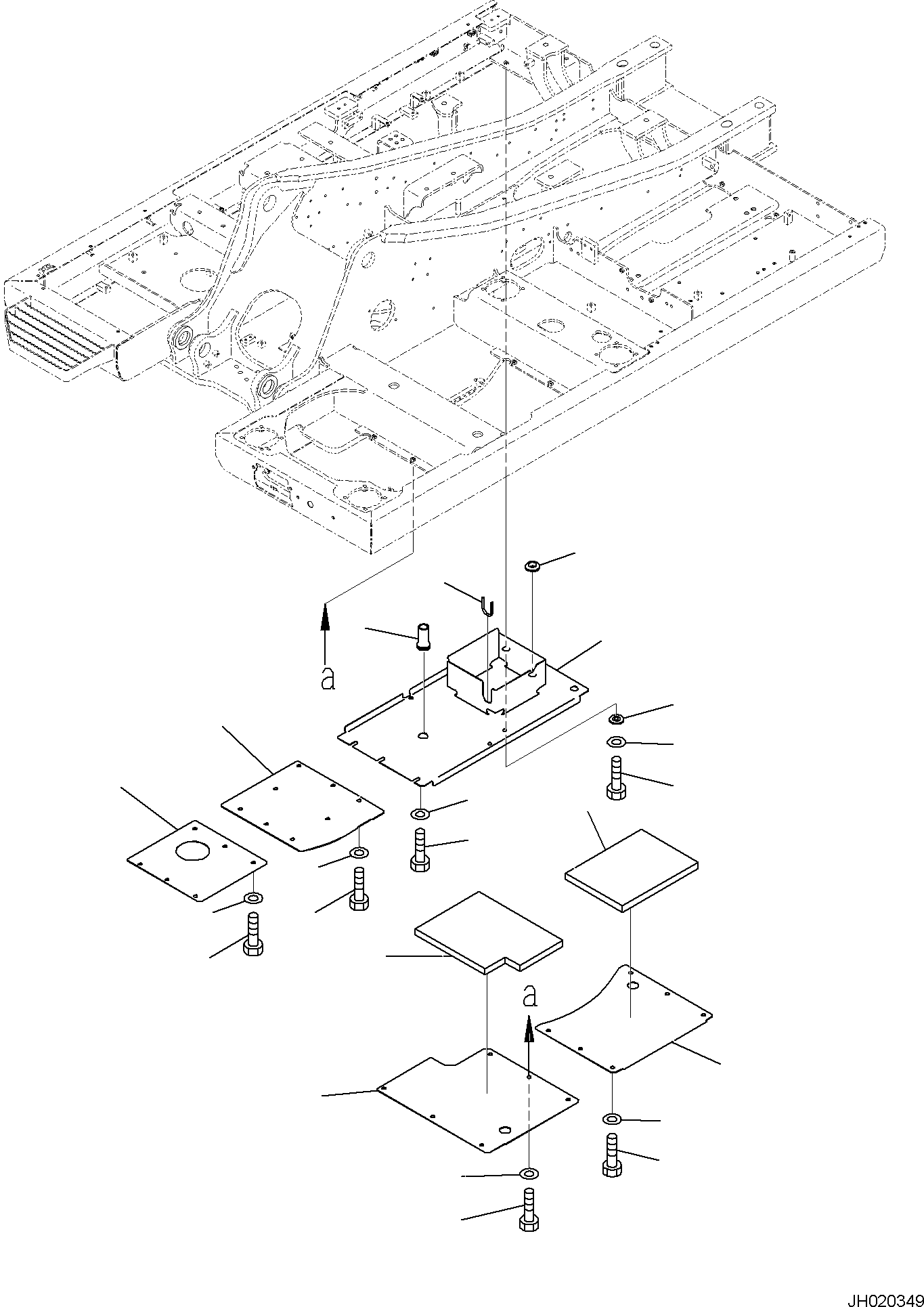 COVER, ASSEMBLY 21K-54-53310 KOMATSU
