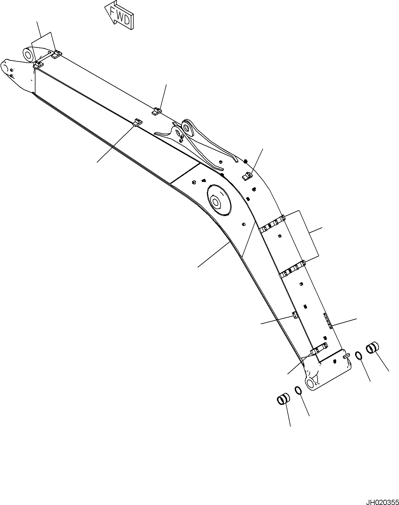 Boom Assembly 21K-70-00330 KOMATSU