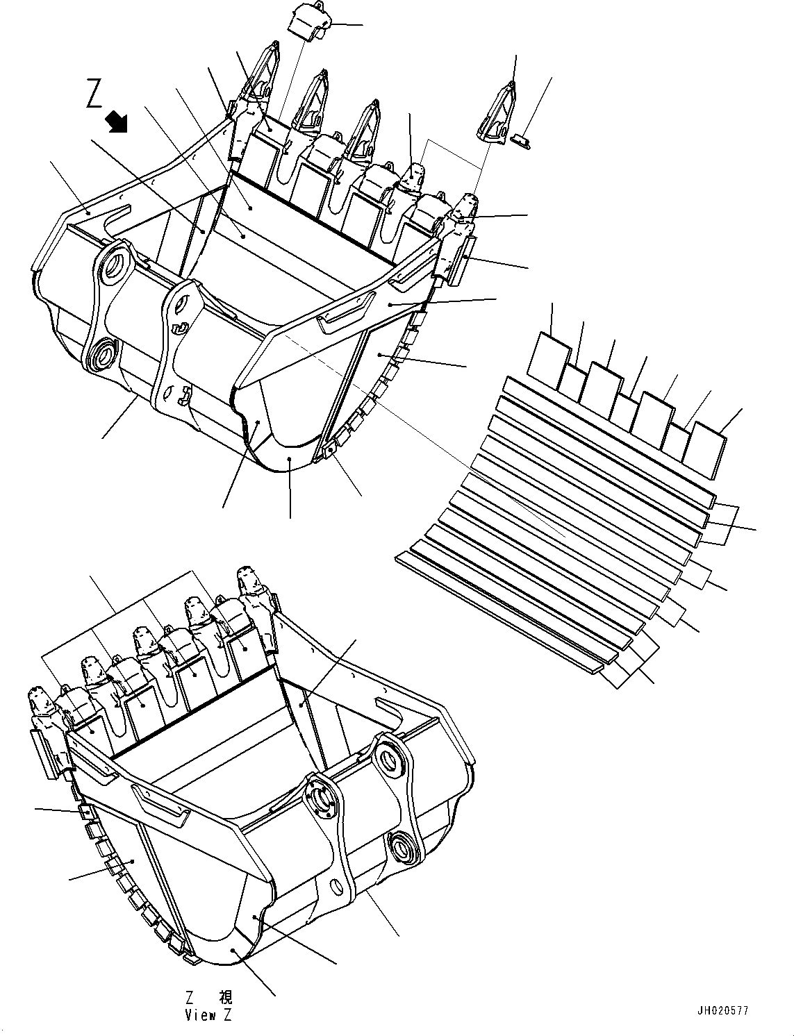 Ковш 775-939-9480 KOMATSU