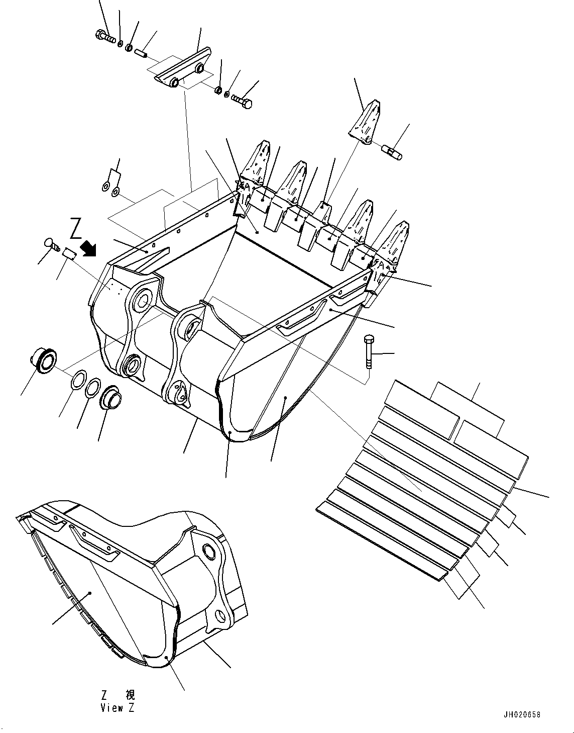 Ковш 775-934-7741 KOMATSU