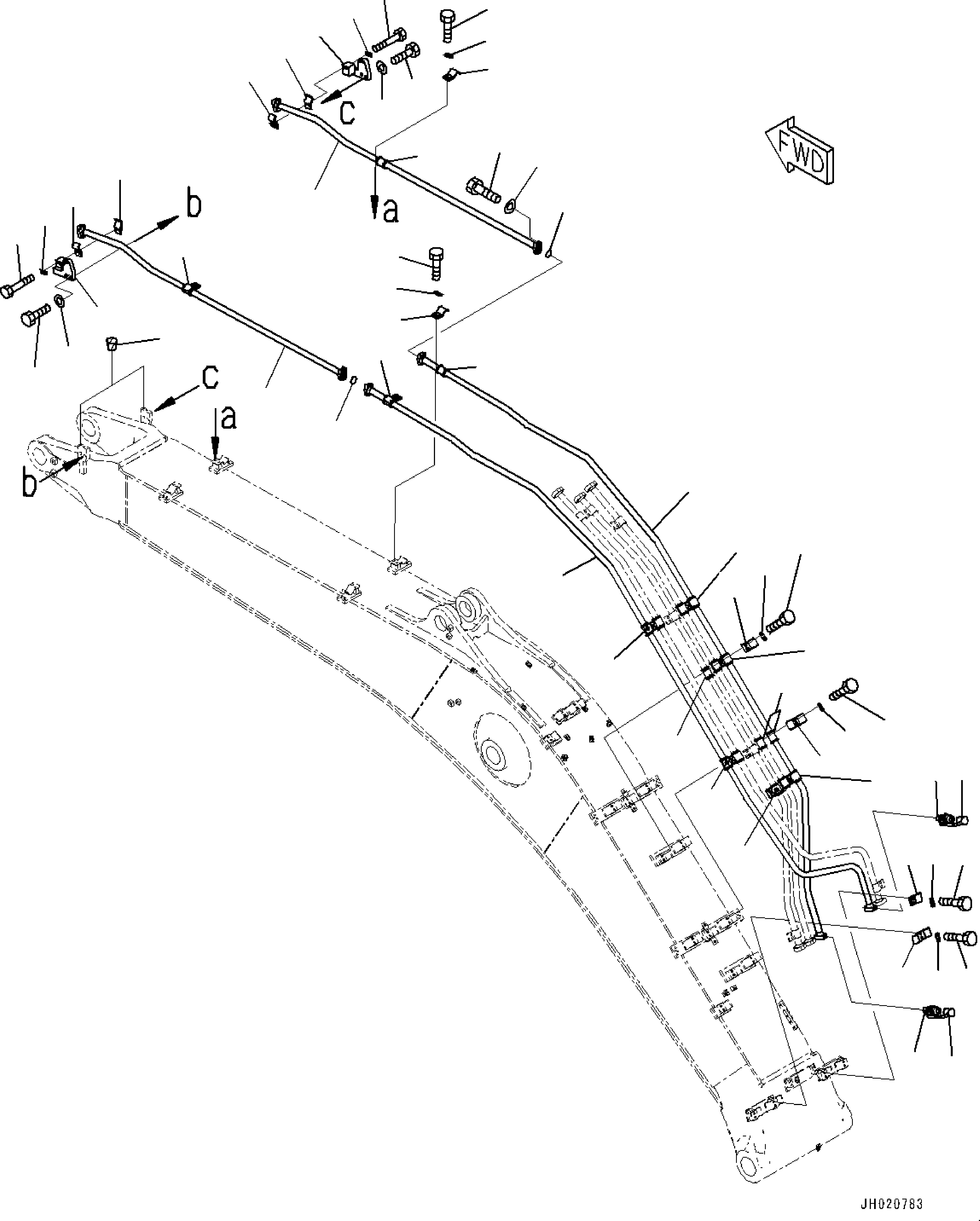Трубка 2A7-62-11541 KOMATSU