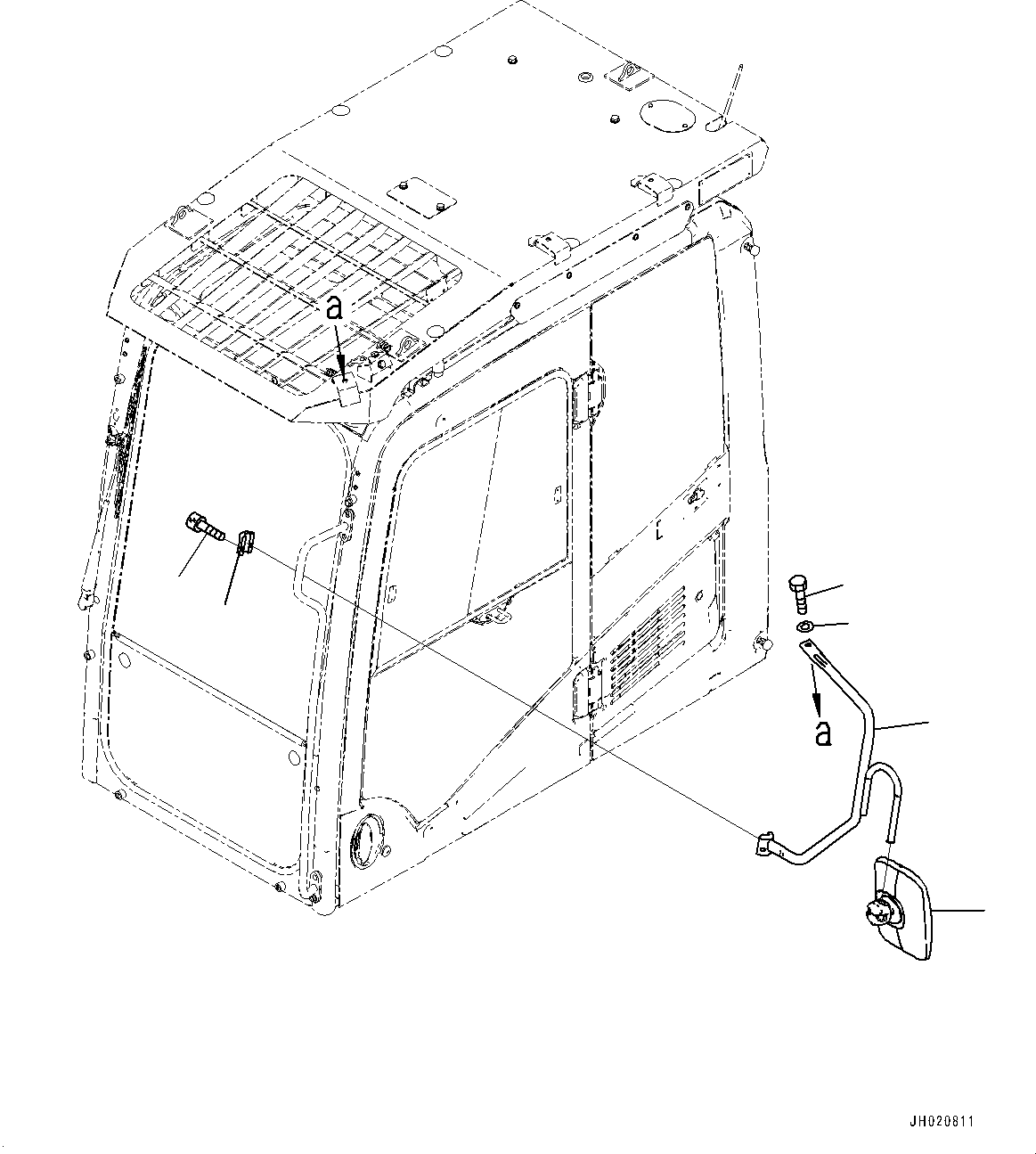 Распорка 21M-54-53410 KOMATSU