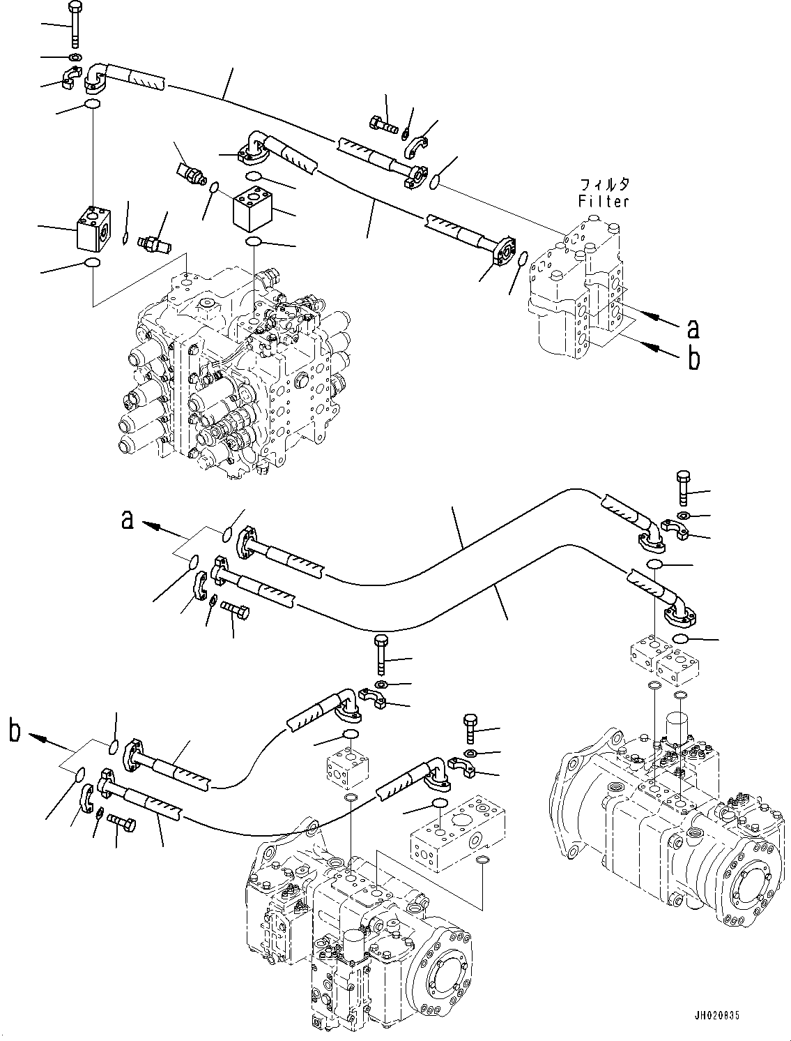 Шланг 07084-01A07 KOMATSU