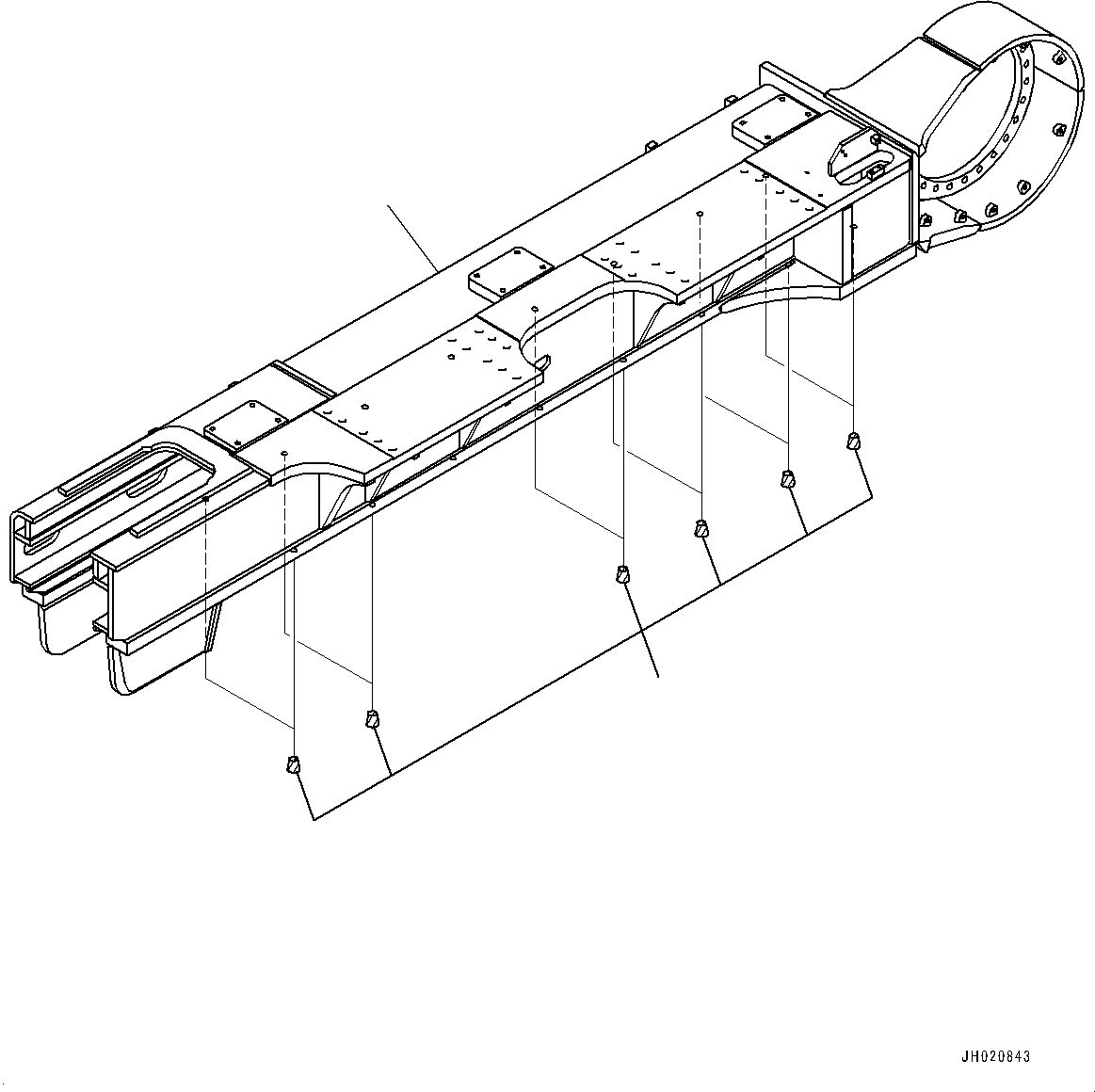 Рама 21M-30-52160 KOMATSU