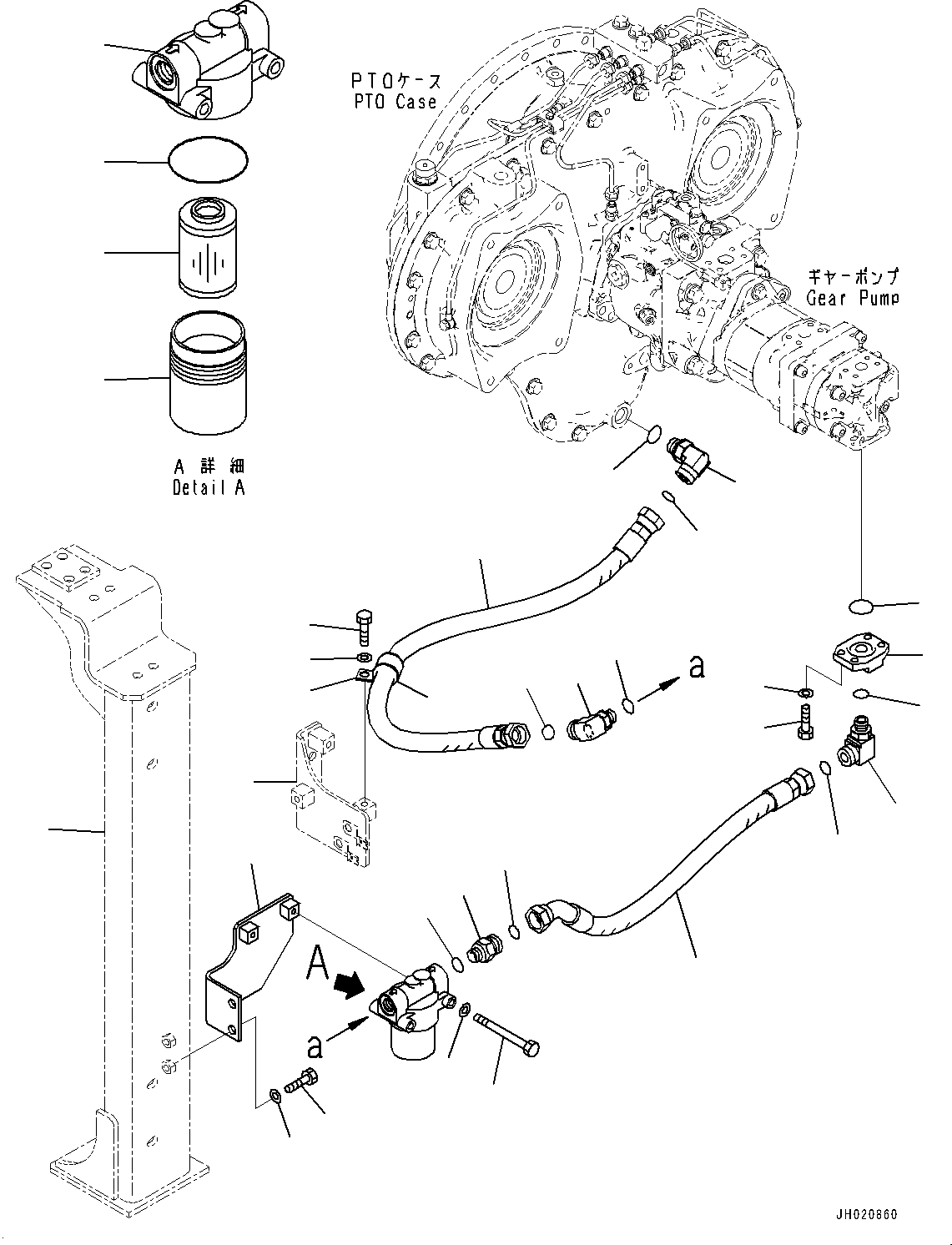 Bracket(Electric Wiring Harness,Main Wiring Harness Clamp) (21M-06-51870) KOMATSU