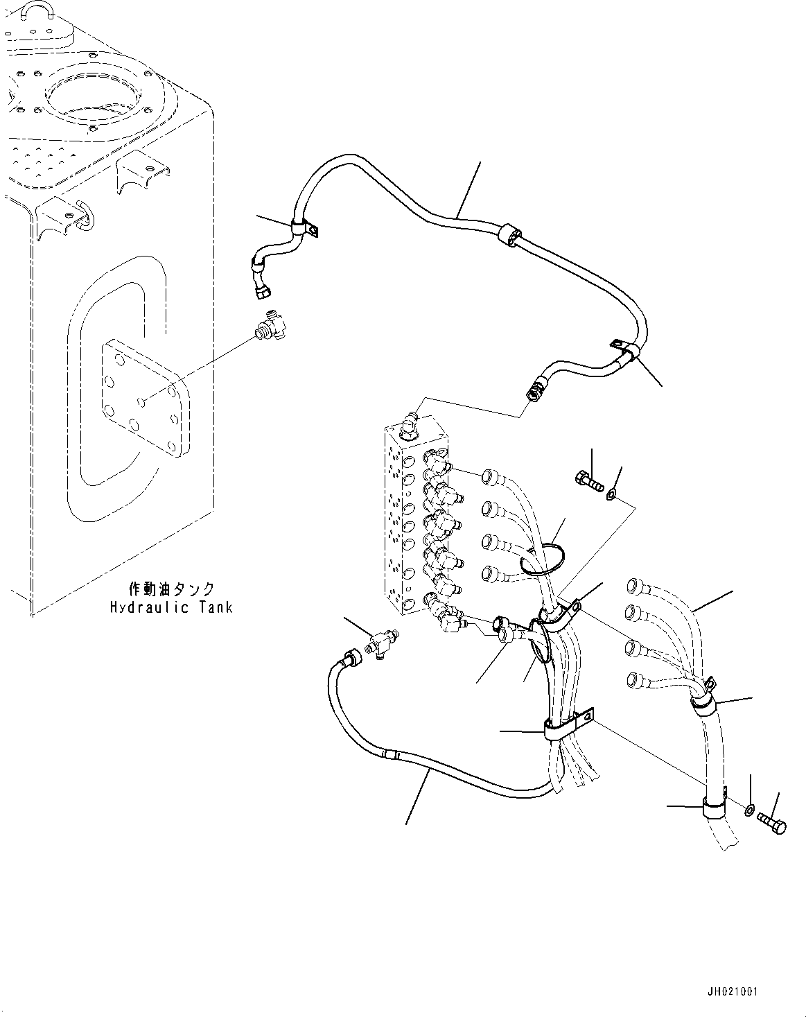 Hose(Multi Control Pattern Unit,Piping) (2A5-62-23230) KOMATSU