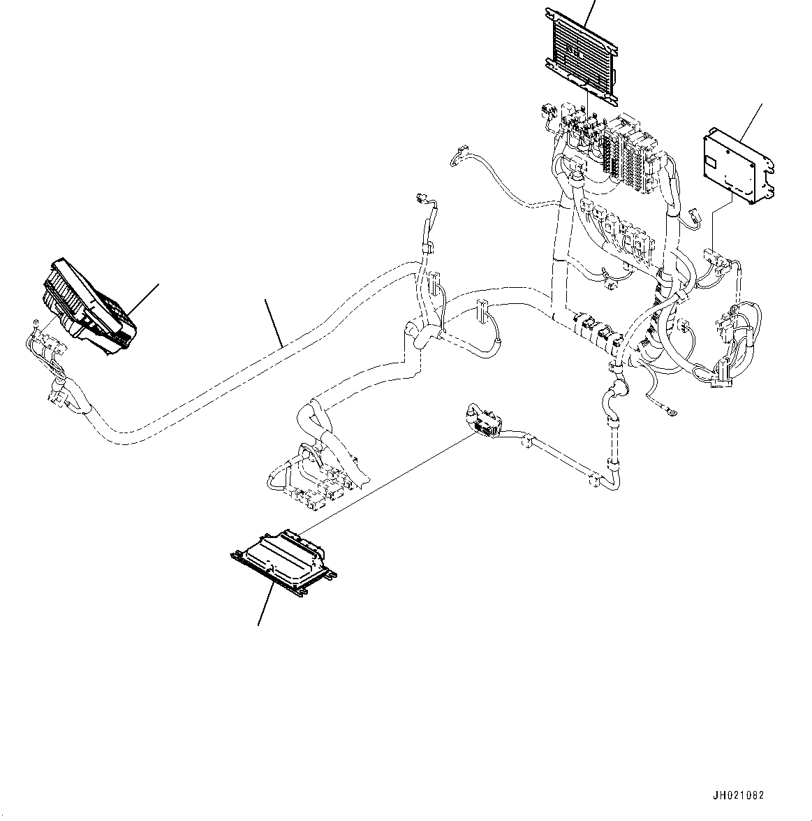 Wiring Harness(Cab,Floor, Wiring Harness,KomVision) (21M-06-52220) KOMATSU