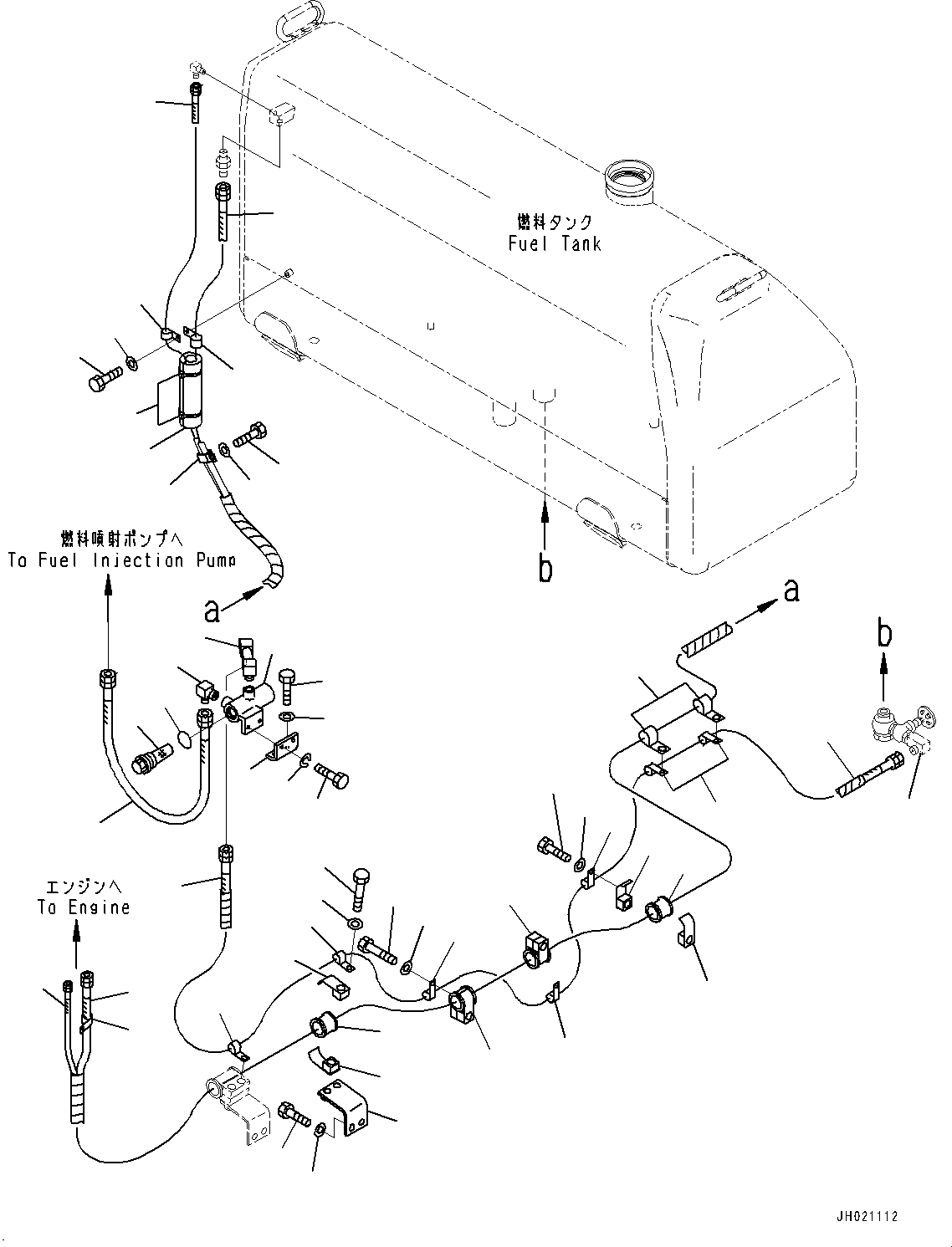 Шланг с коническим уплотнением 07102-30442 KOMATSU