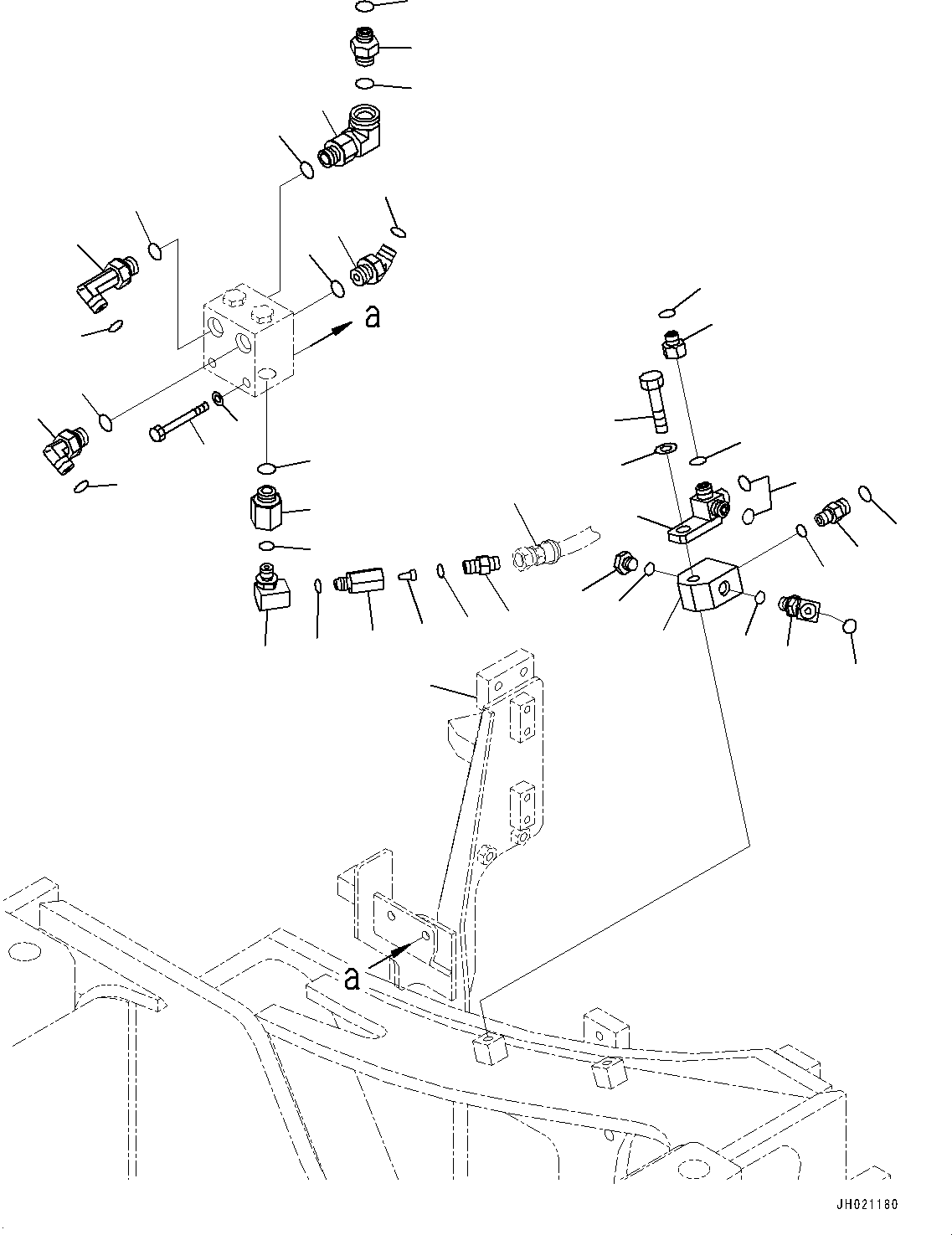 Клапан в сборе 196-60-21500 KOMATSU
