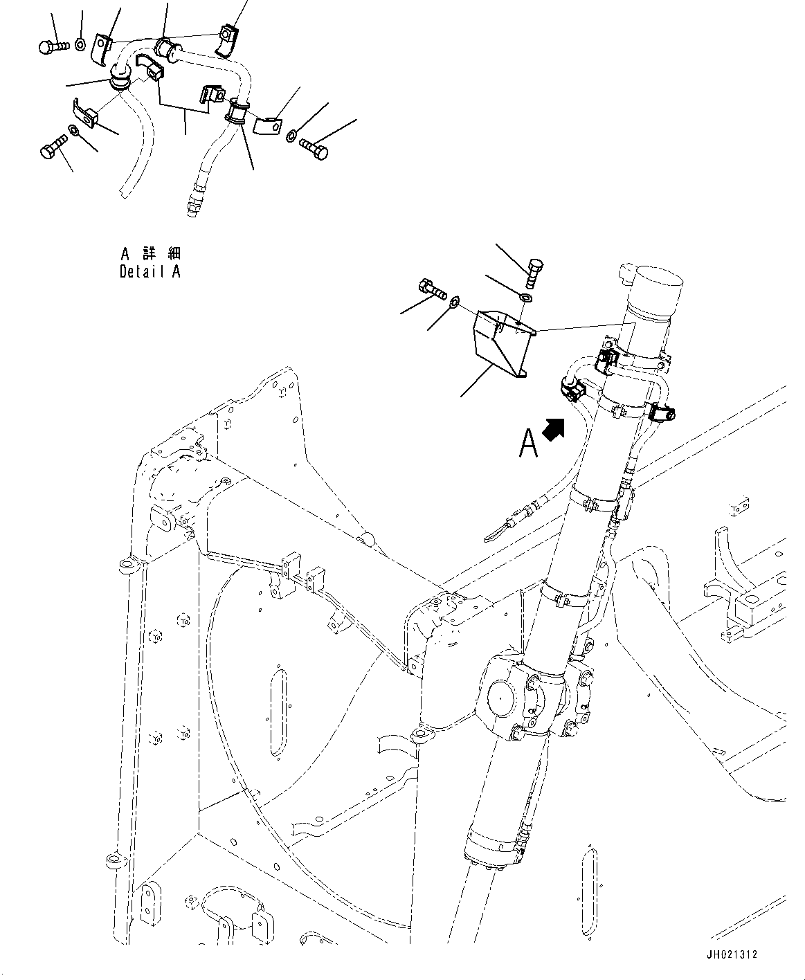 Крышка 17A-54-63970 KOMATSU