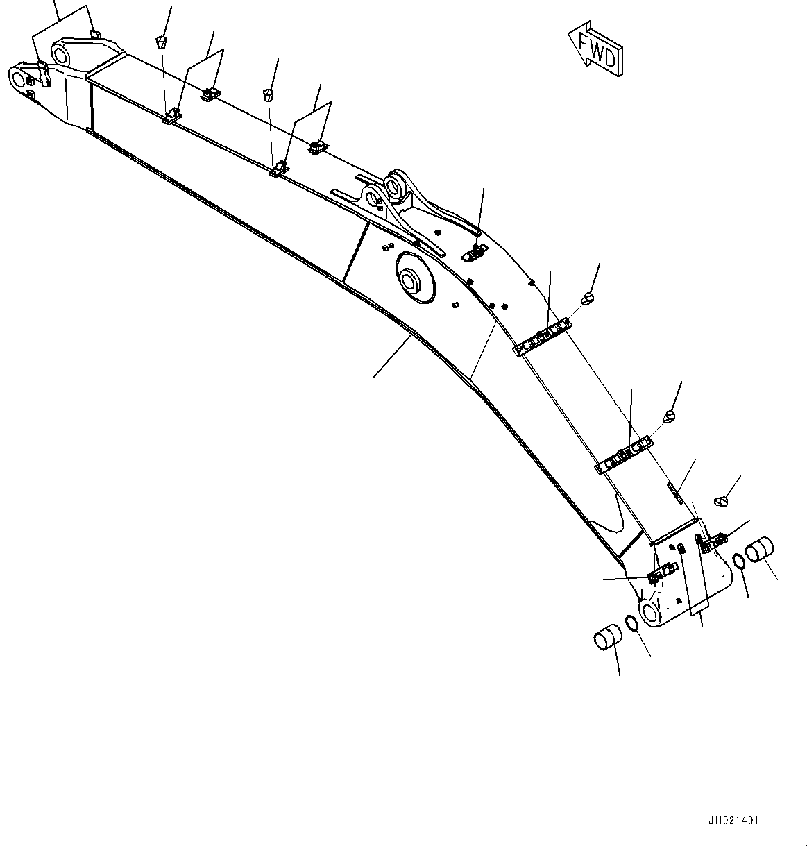 Boom Assembly 208-70-01212 KOMATSU
