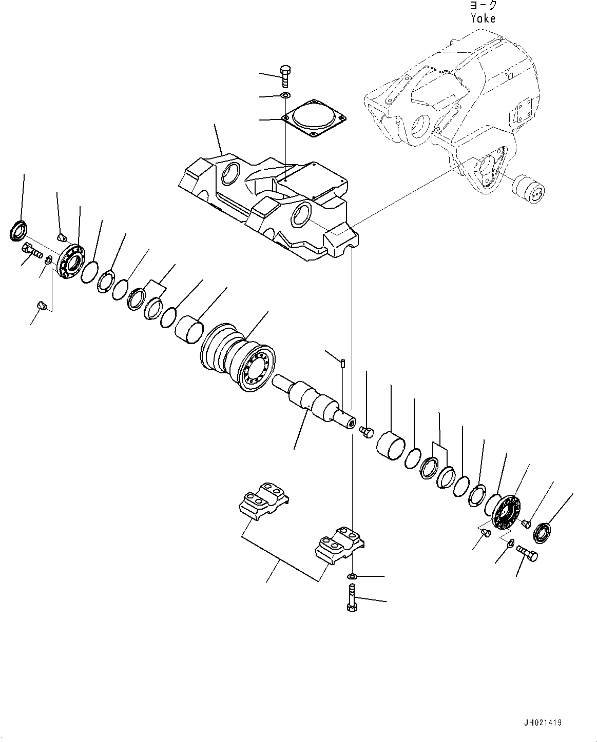 Балансирная тележка 195-30-69240 KOMATSU