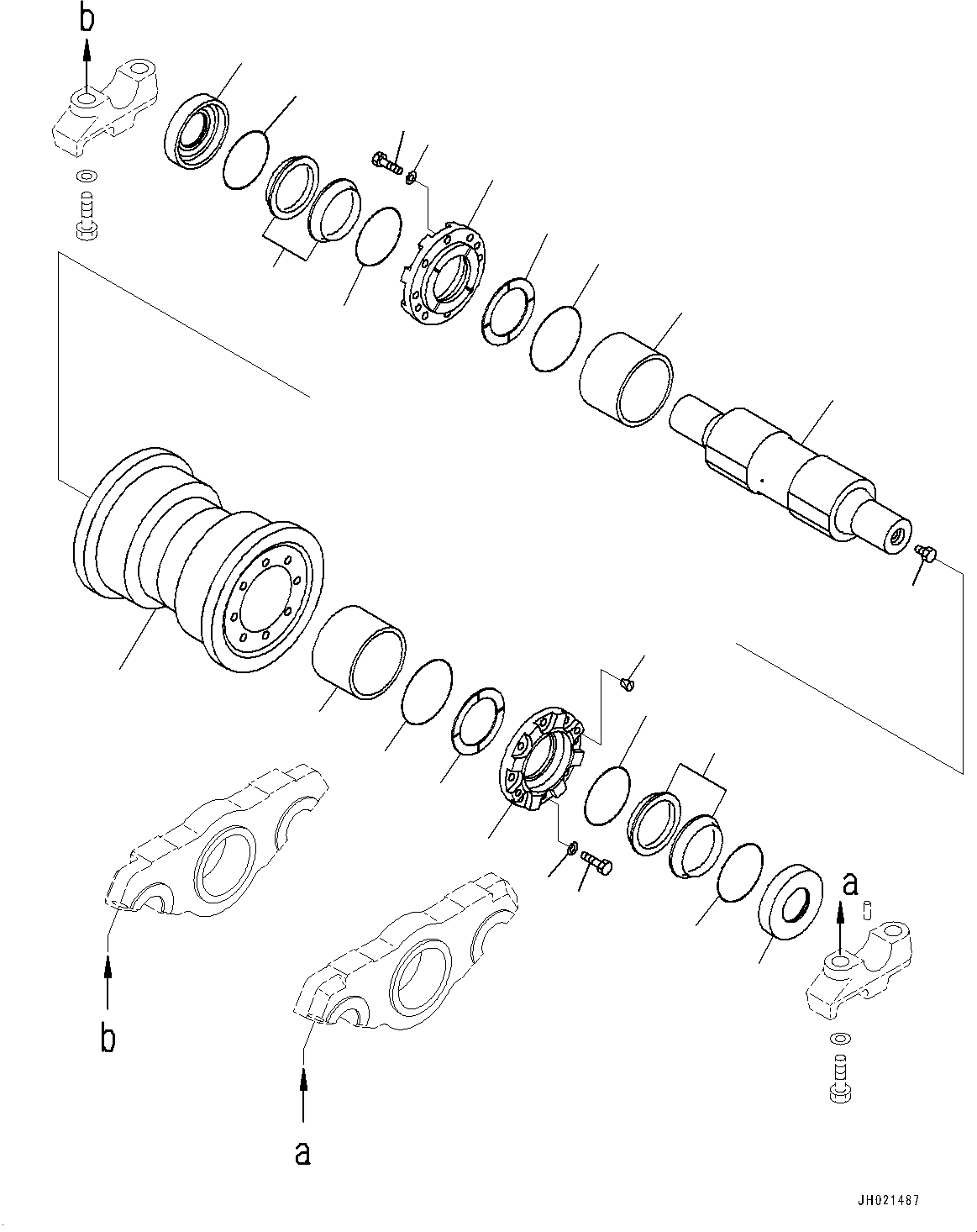 Опорный каток в сборе 198-30-00582 KOMATSU