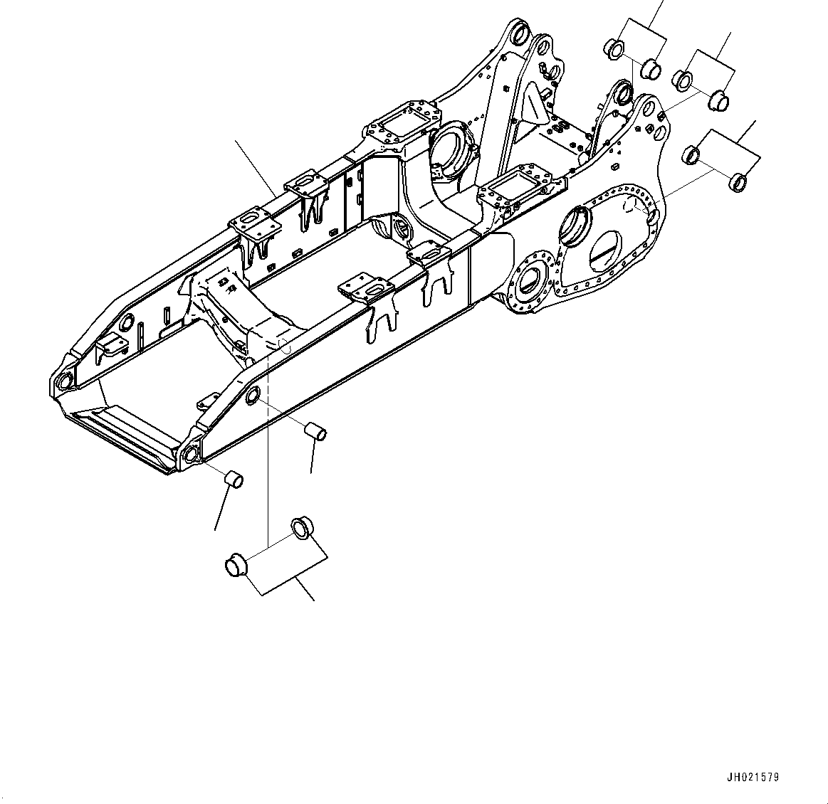Рама в сборе 195-21-42610 KOMATSU