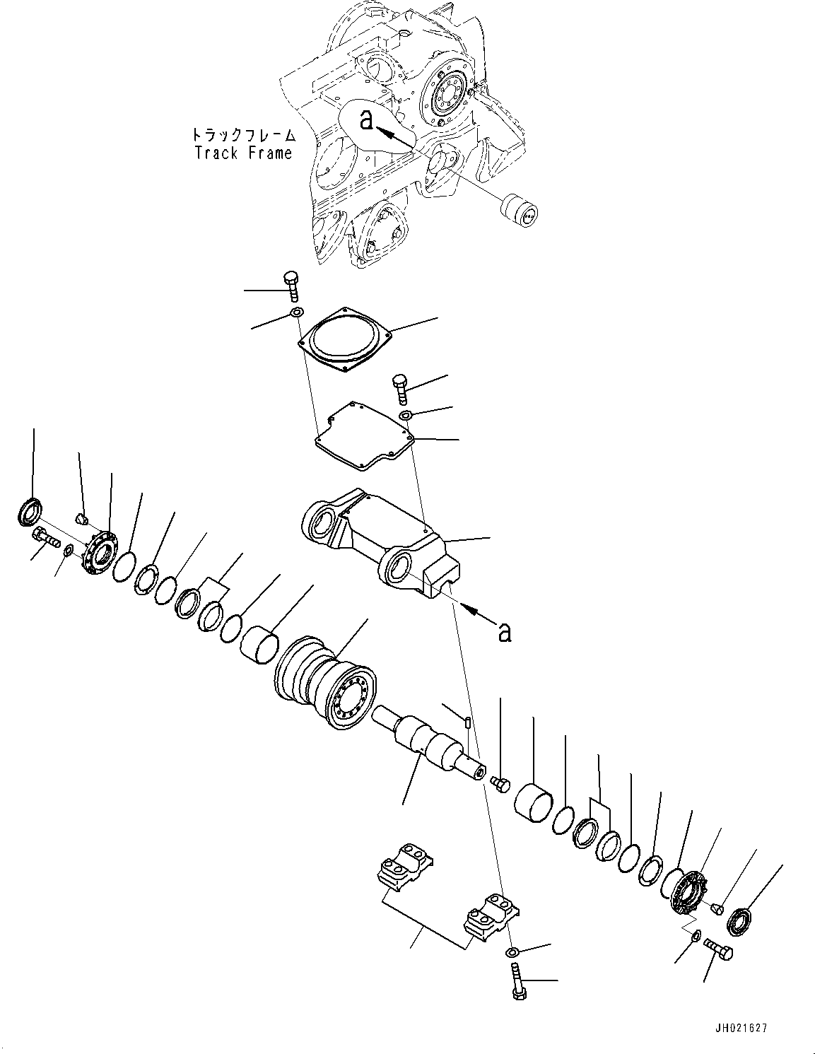 Опорный каток в сборе 195-30-02390 KOMATSU