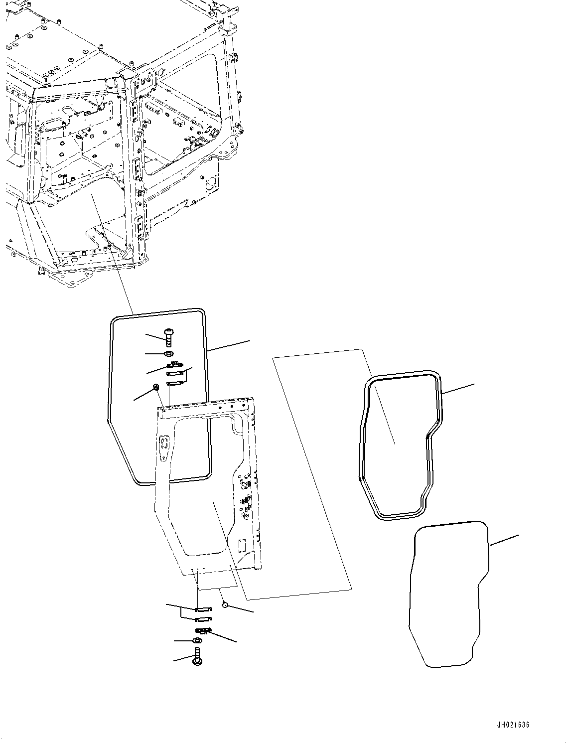 Стекло 198-Y11-1360 KOMATSU
