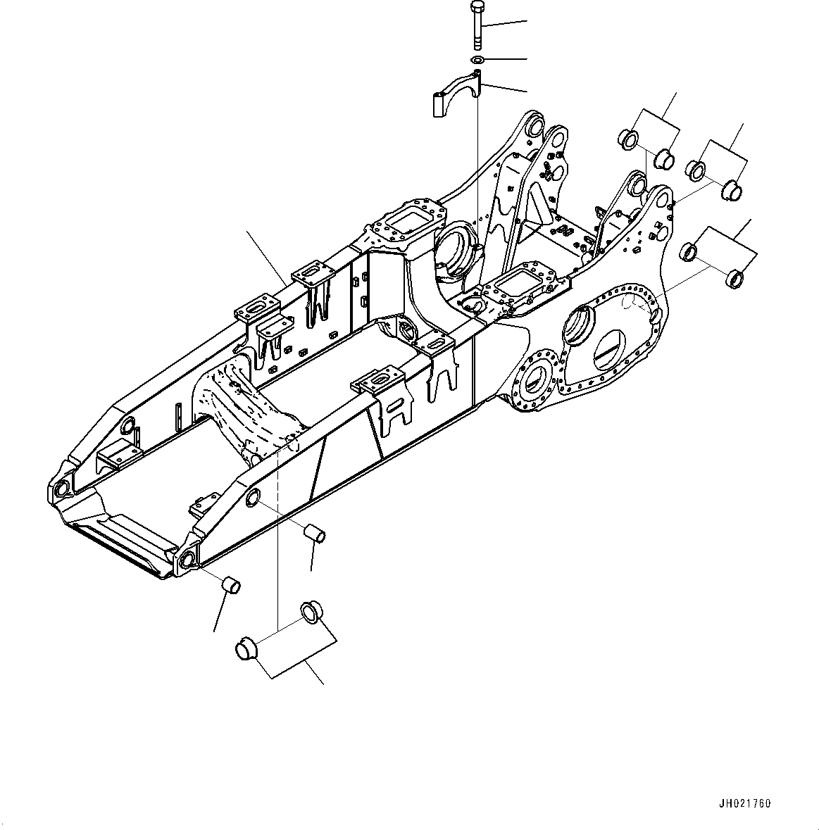 Рама в сборе 195-21-51331 KOMATSU