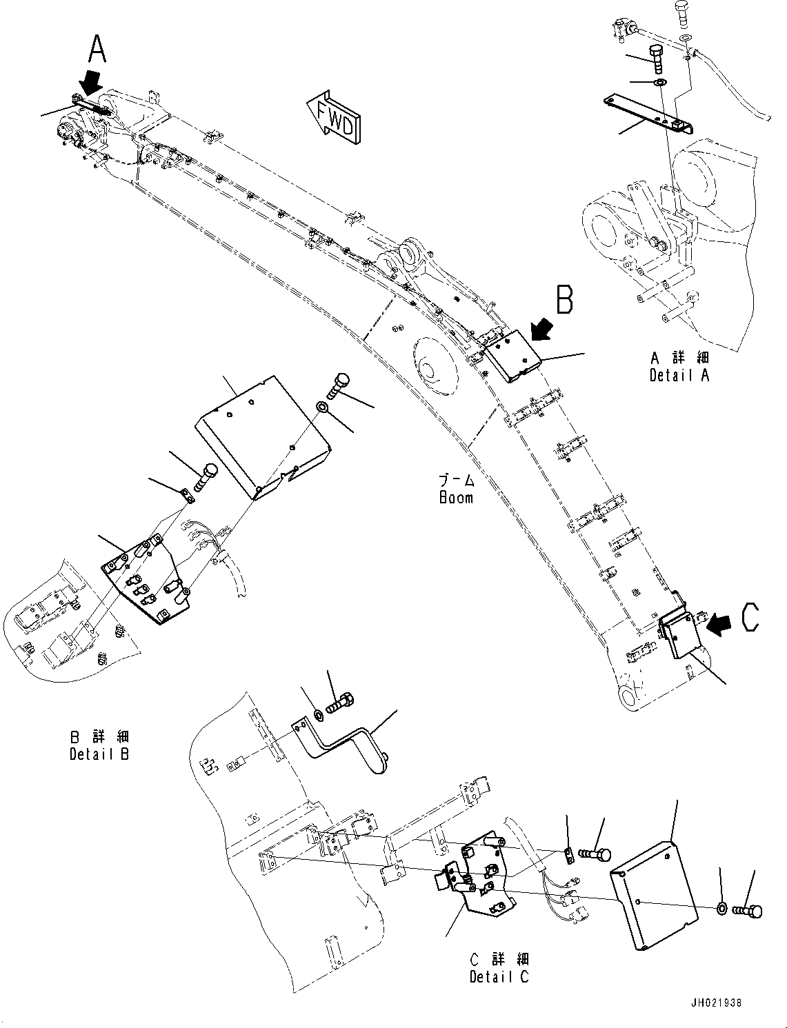 Кронштейн 2A7-70-15182 KOMATSU