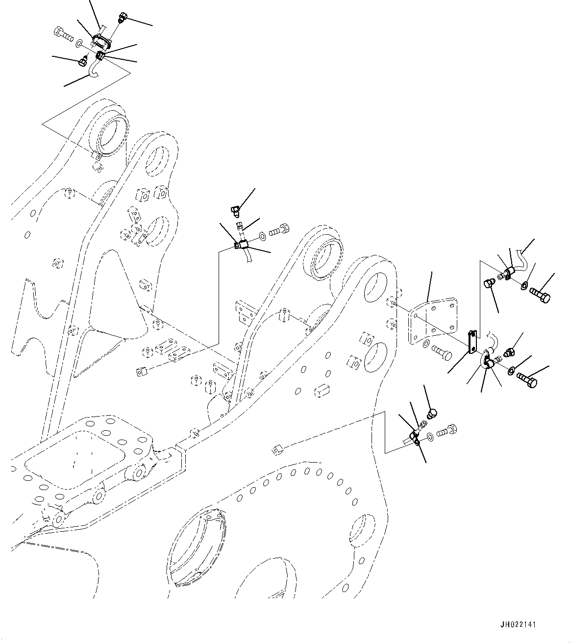 Bracket(Fuel Quick Charge System Receiver) (195-04-51190) KOMATSU