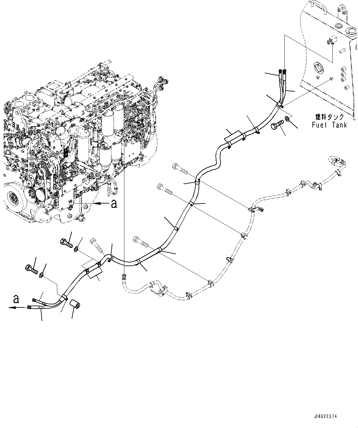 Шланг 02762-00450 KOMATSU