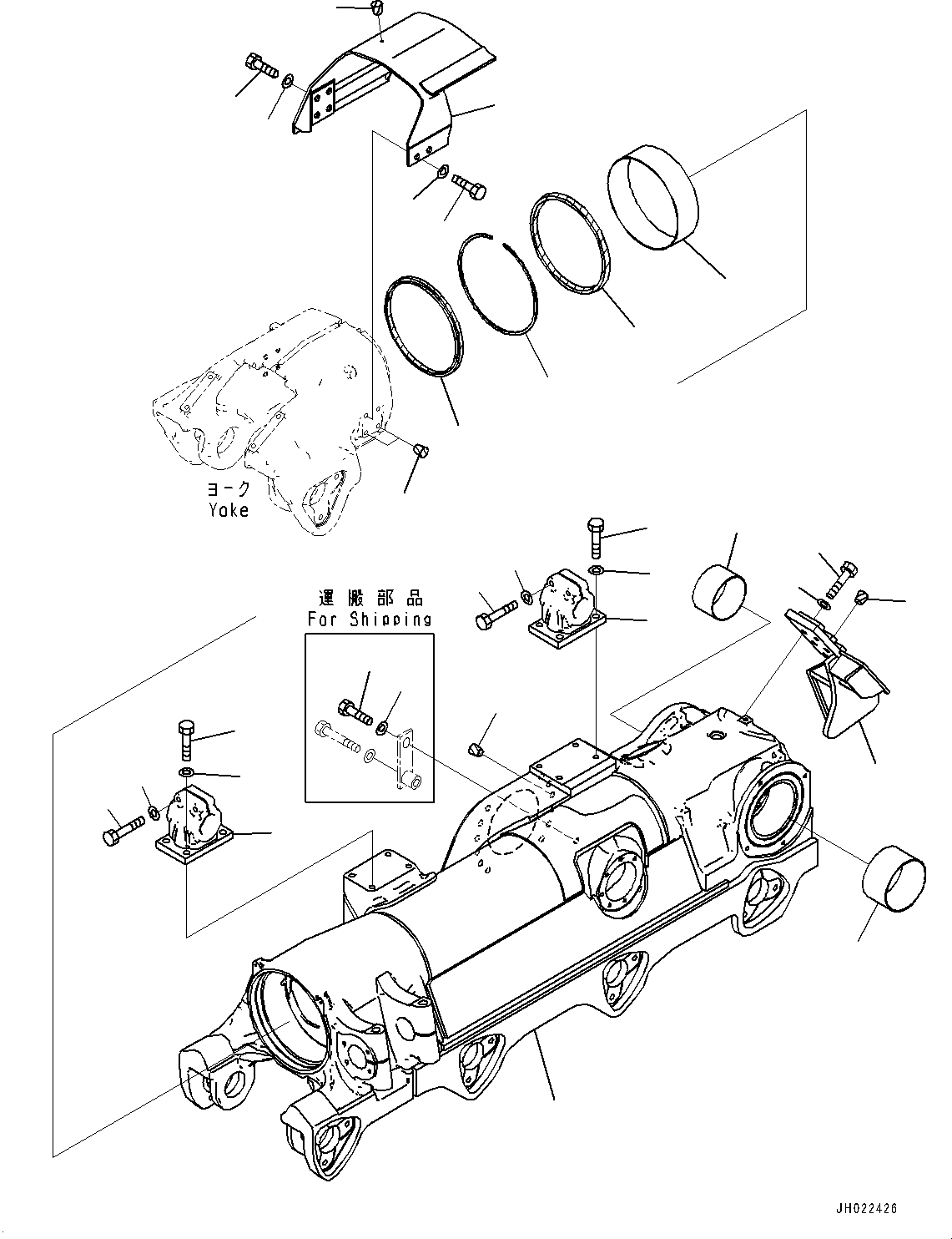 Track Frame Assembly 195-30-02820 KOMATSU