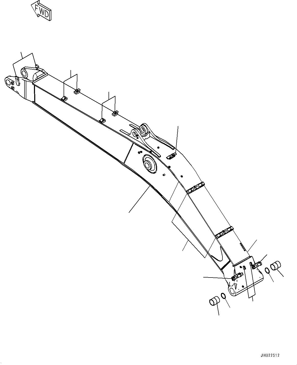 Стрела 208-70-77360 KOMATSU