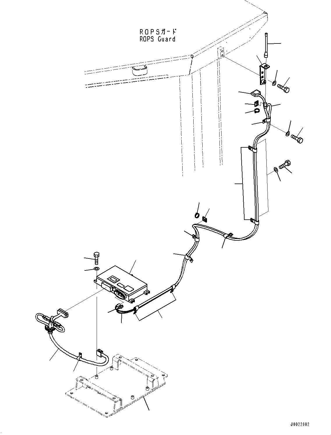 Bracket(Floor Frame Cover,Floor Frame Inside Cover,Without Cab) (154-54-76260) KOMATSU
