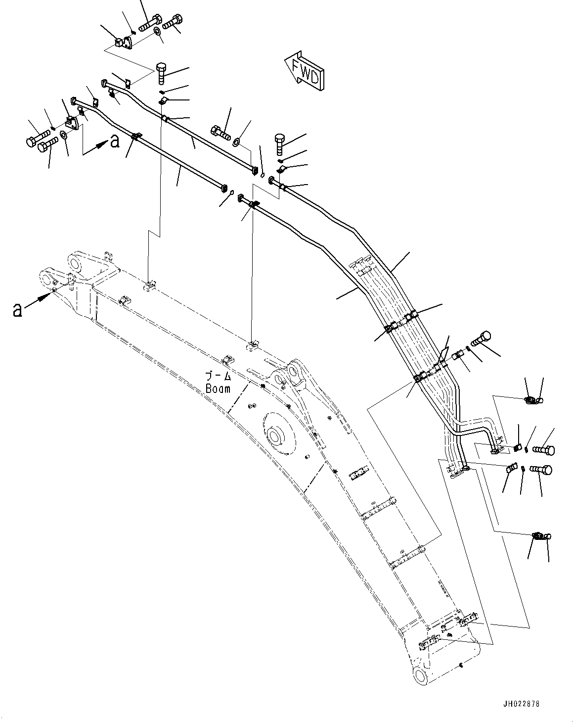 Трубка 207-62-78151 KOMATSU