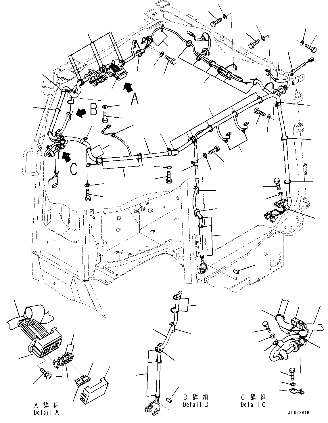 Жгут проводов 198-06-83121 KOMATSU
