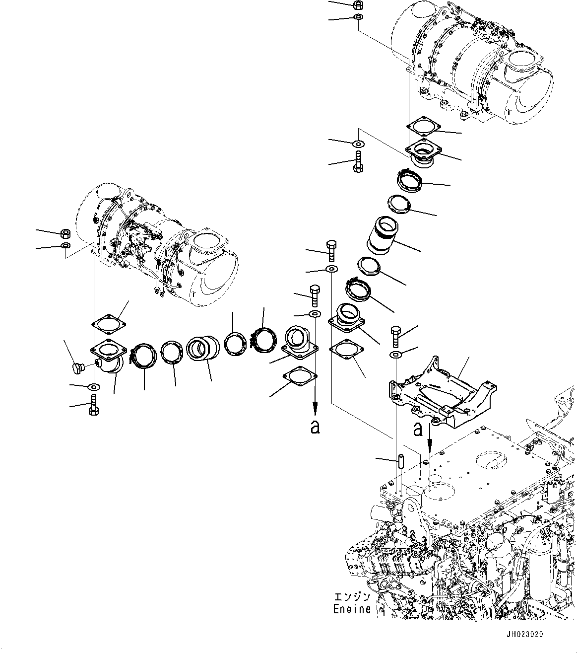 Bolt, Stainless 01020-11240 KOMATSU