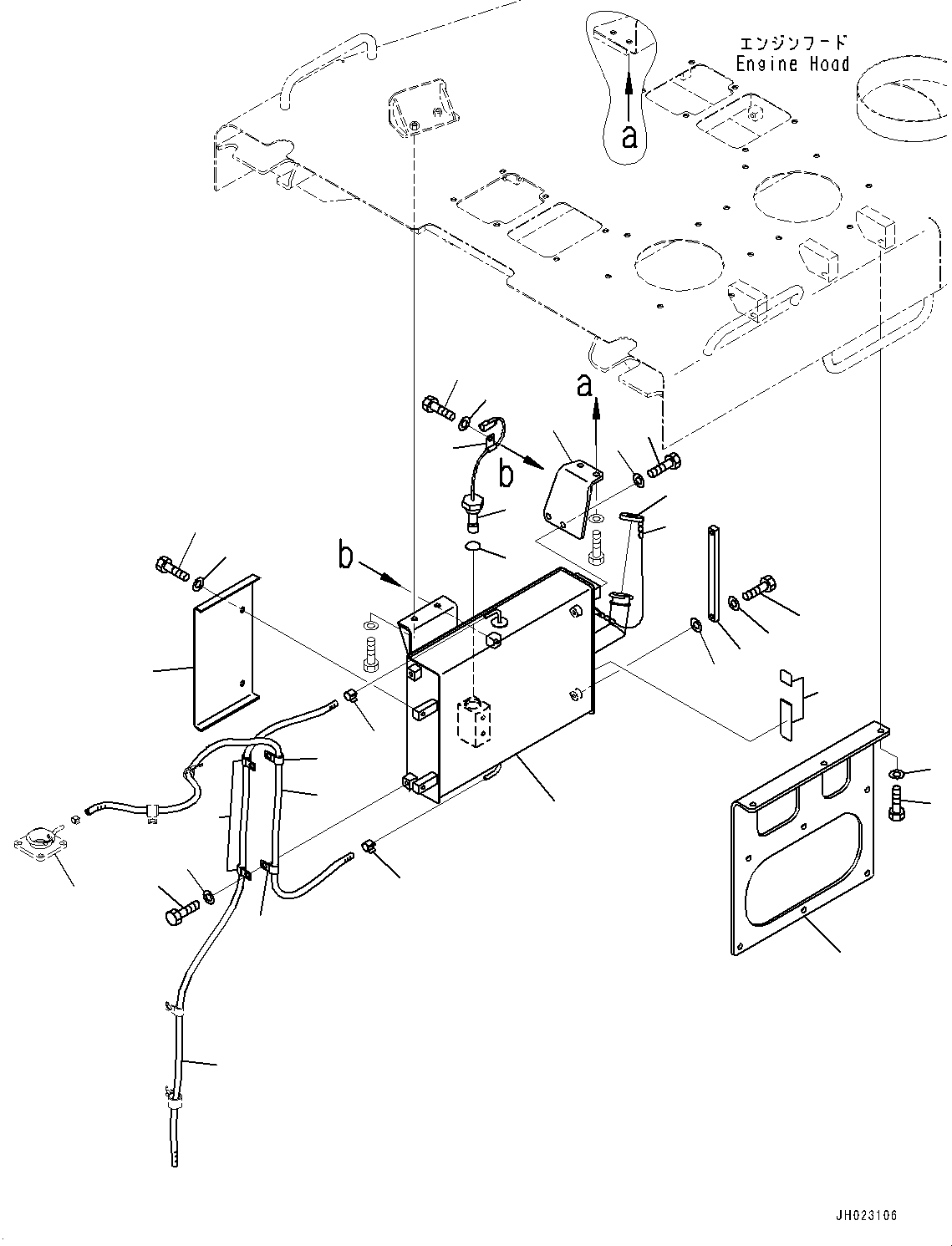 Filler(Radiator Guard,Radiator Related Parts) (195-03-71290) KOMATSU
