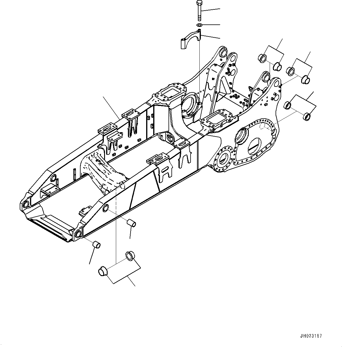 Рама в сборе 195-21-51210 KOMATSU