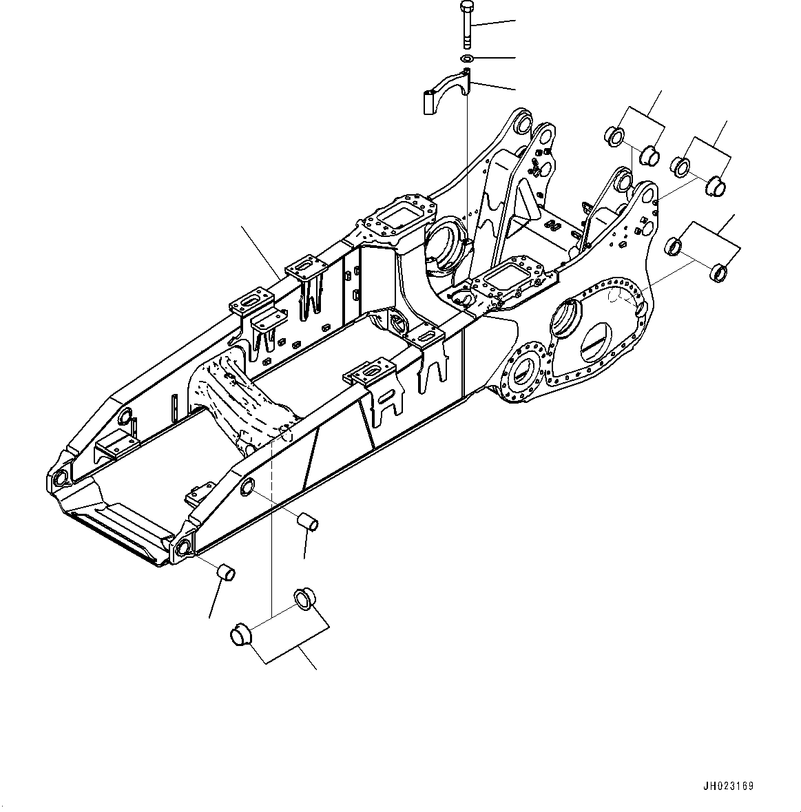 Рама в сборе 195-21-51311 KOMATSU