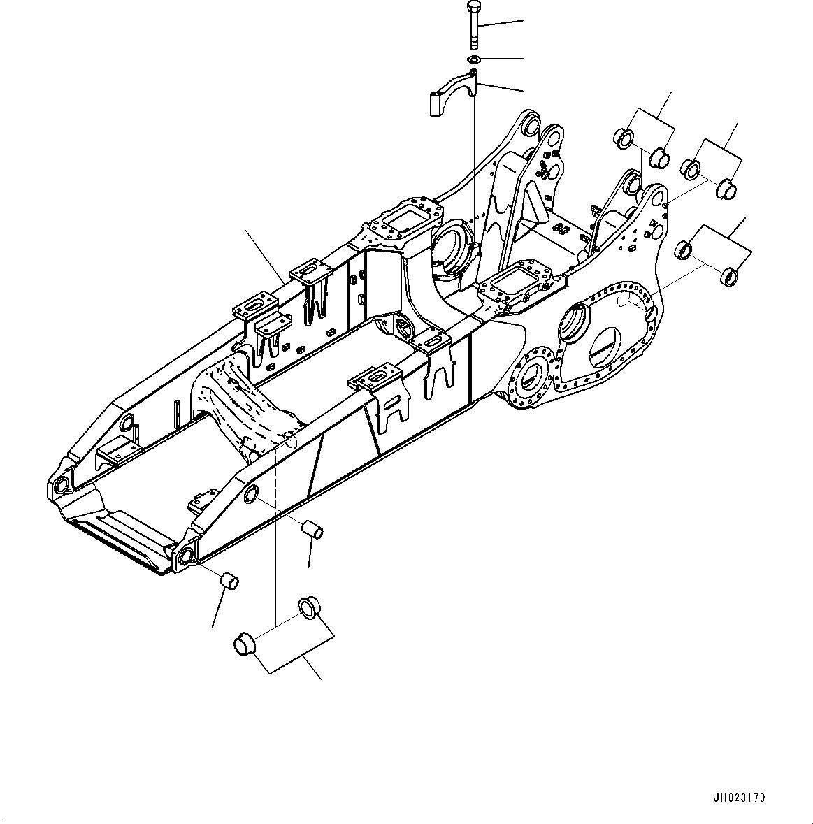 Рама в сборе 195-21-51110 KOMATSU