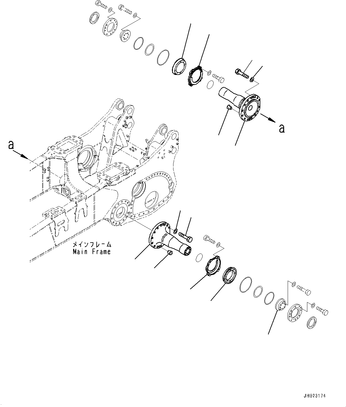 Washer(Track Frame,Pivot, L.H.) (195-50-52120) KOMATSU